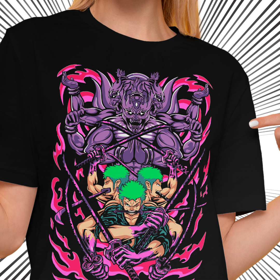 Playera oversize One piece - Roronoa Zoro #1
