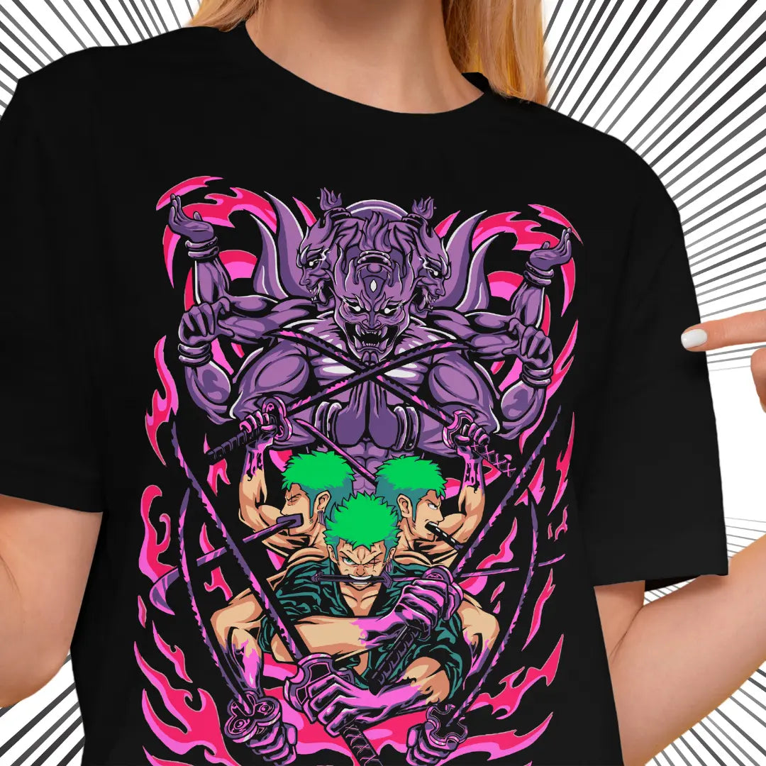Playera oversize One piece - Roronoa Zoro #1 HOODEE