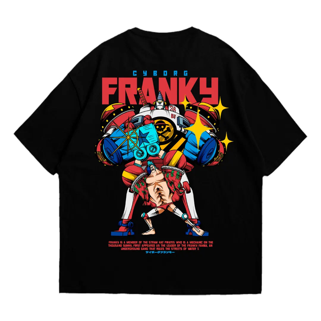 Playera oversize One piece - Franky #1 HOODEE