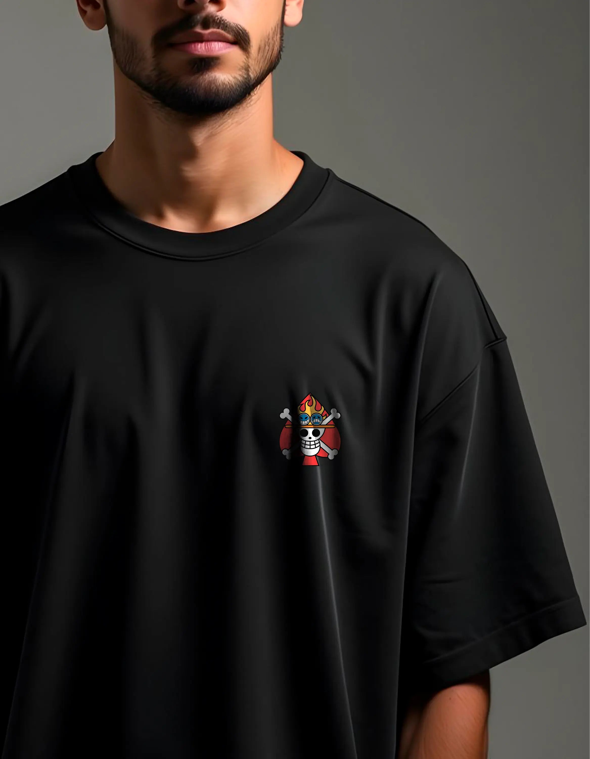 Playera oversize One piece - Ace #1 HOODEE