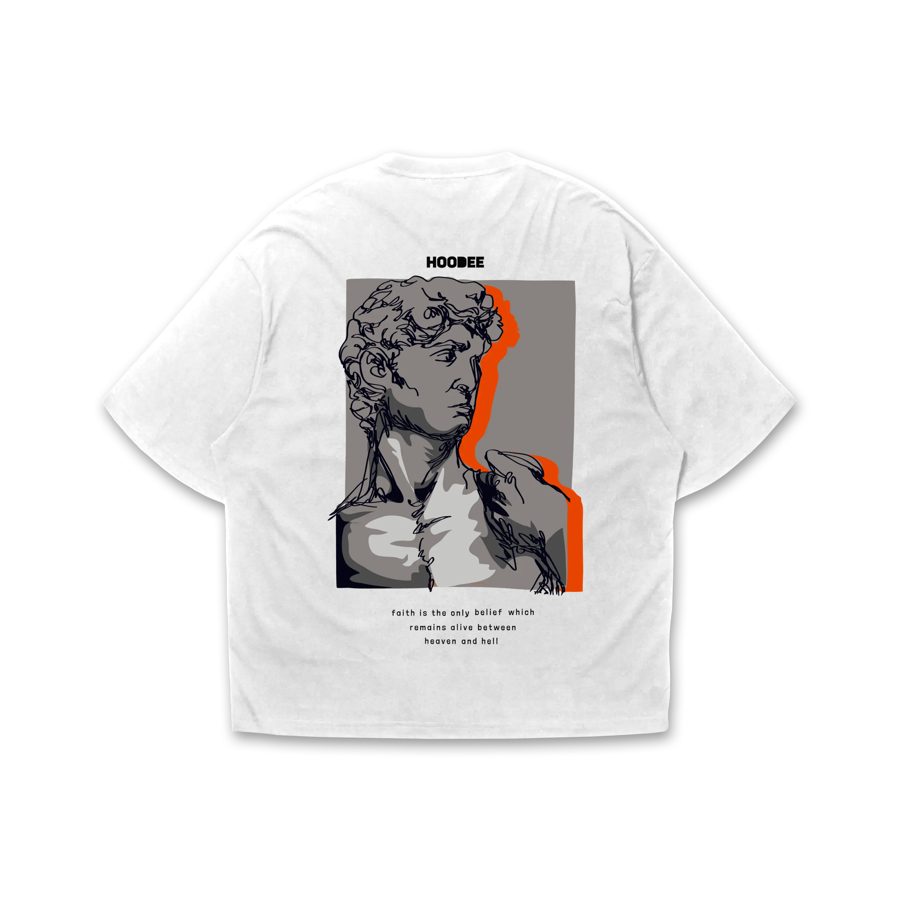 Playera oversize - Believe in Heaven HOODEE