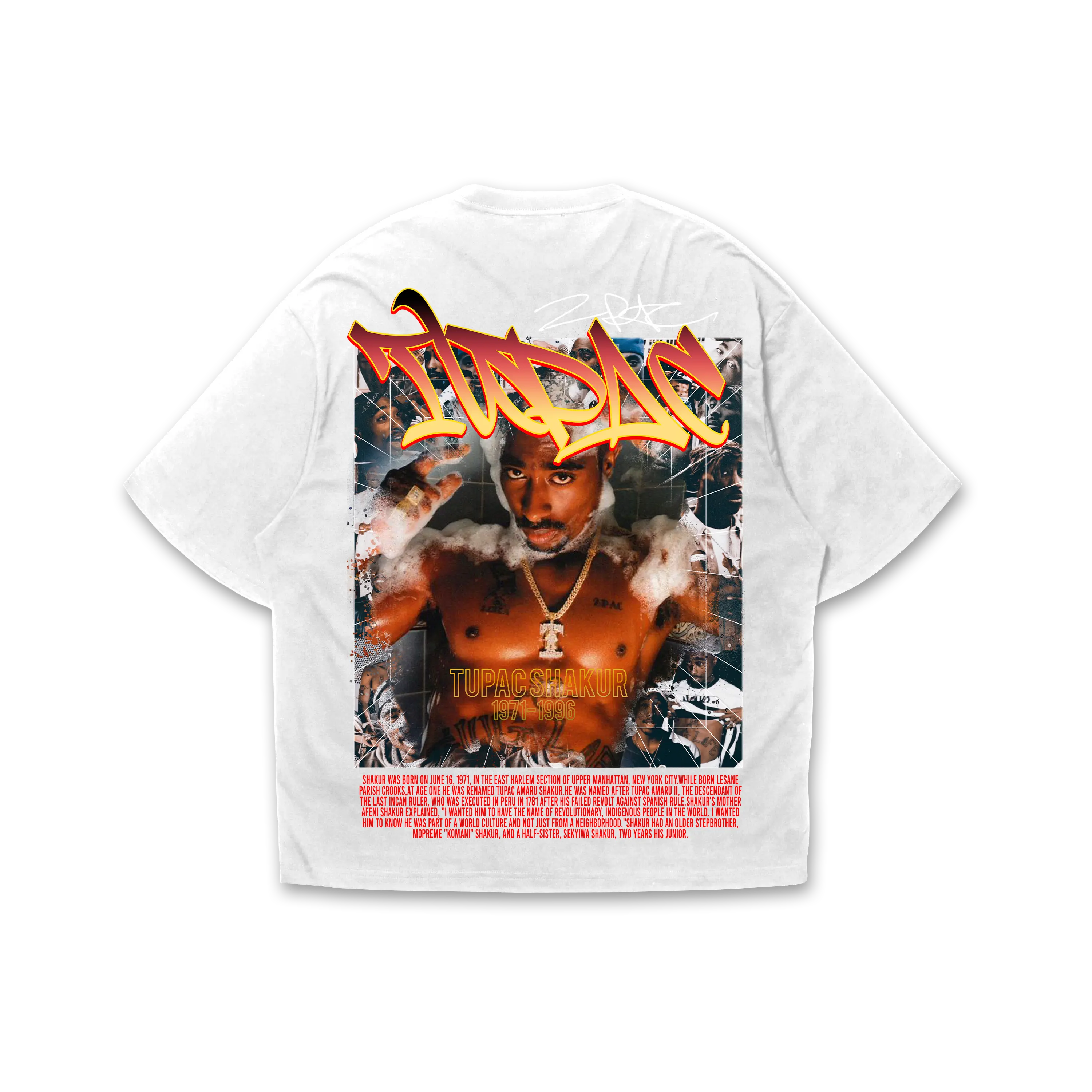 Player oversize - Tupac Shakur #39 HOODEE