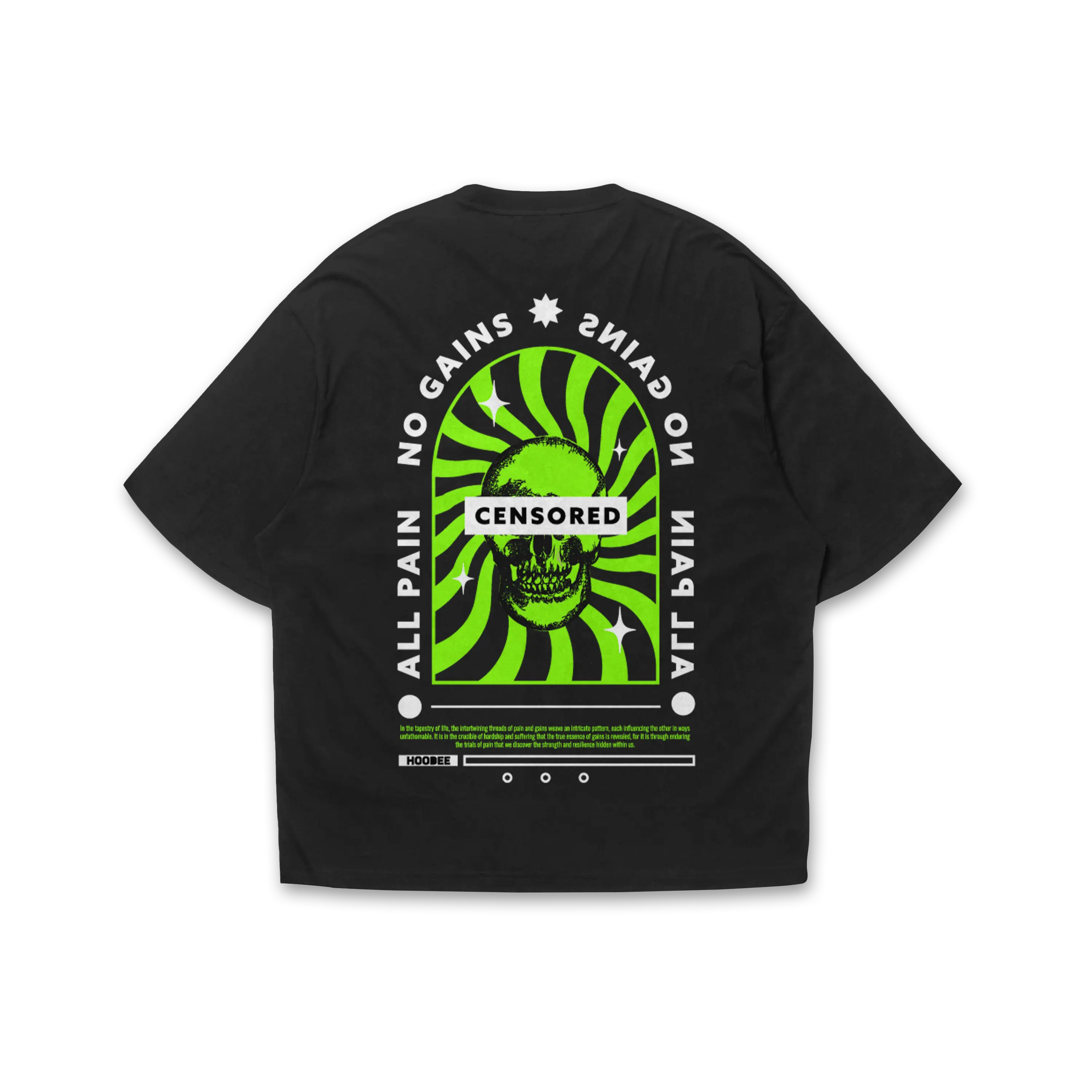 Playera oversize Censored HOODEE