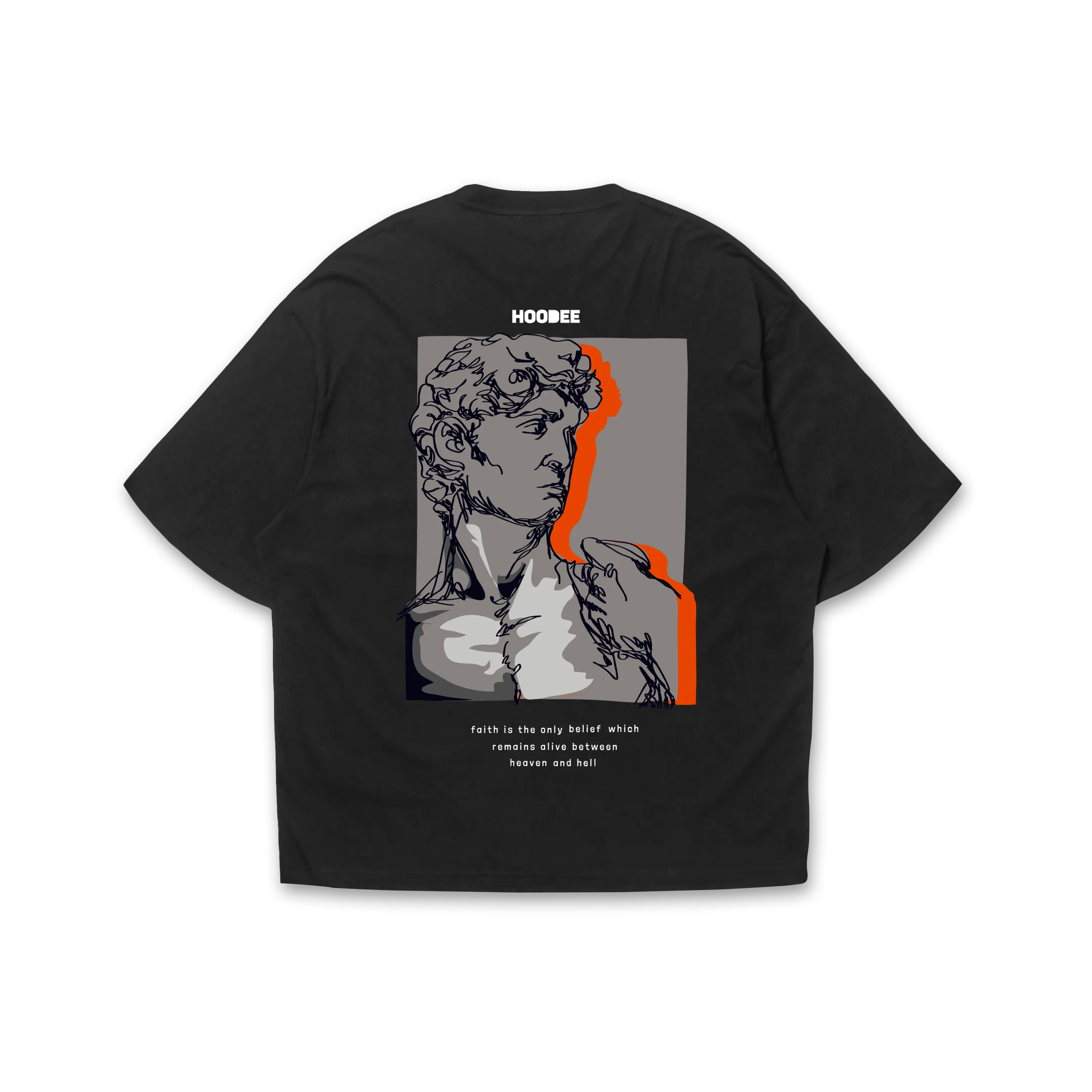 Playera oversize - Believe in Heaven HOODEE