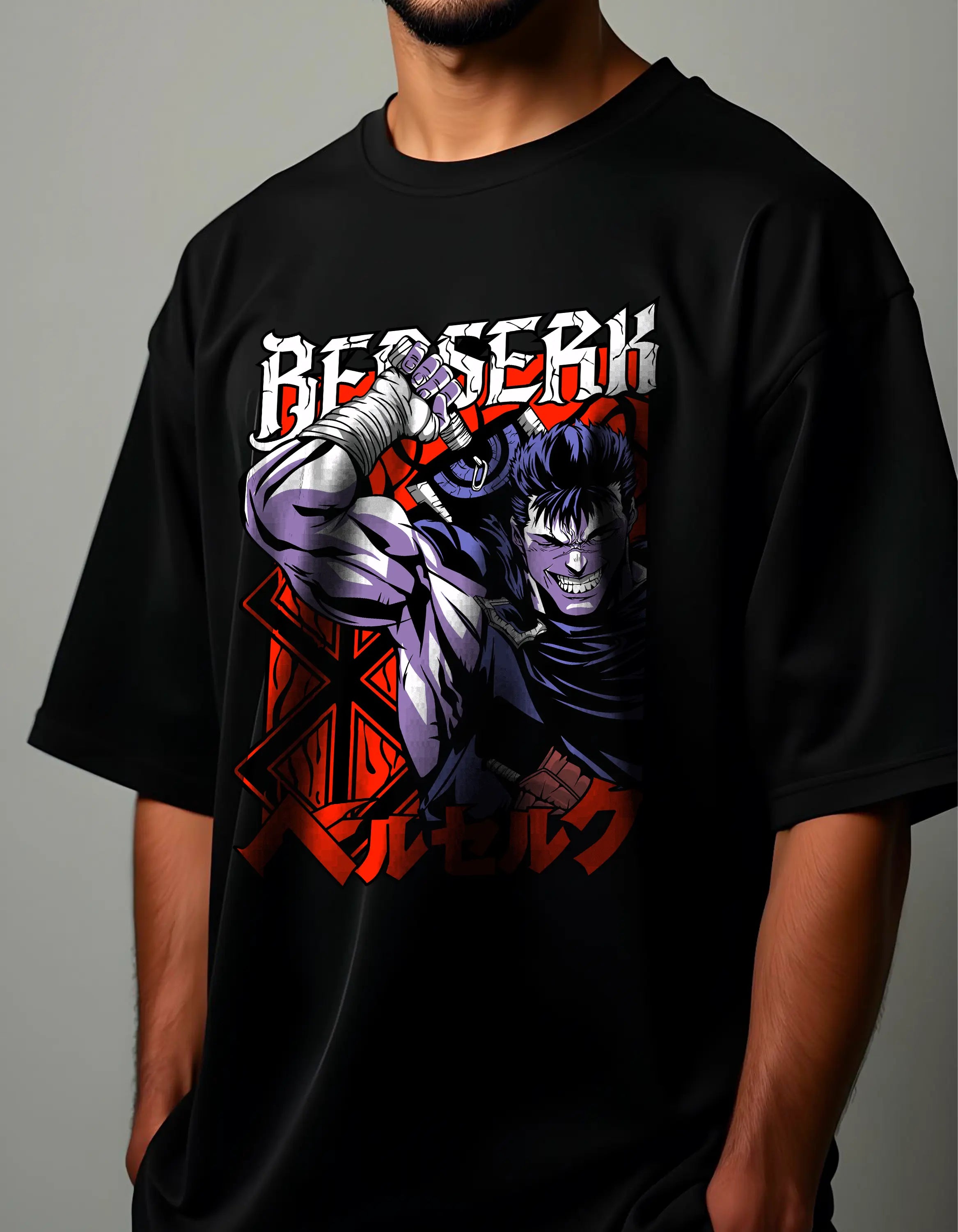 Playera oversize Berserk HOODEE