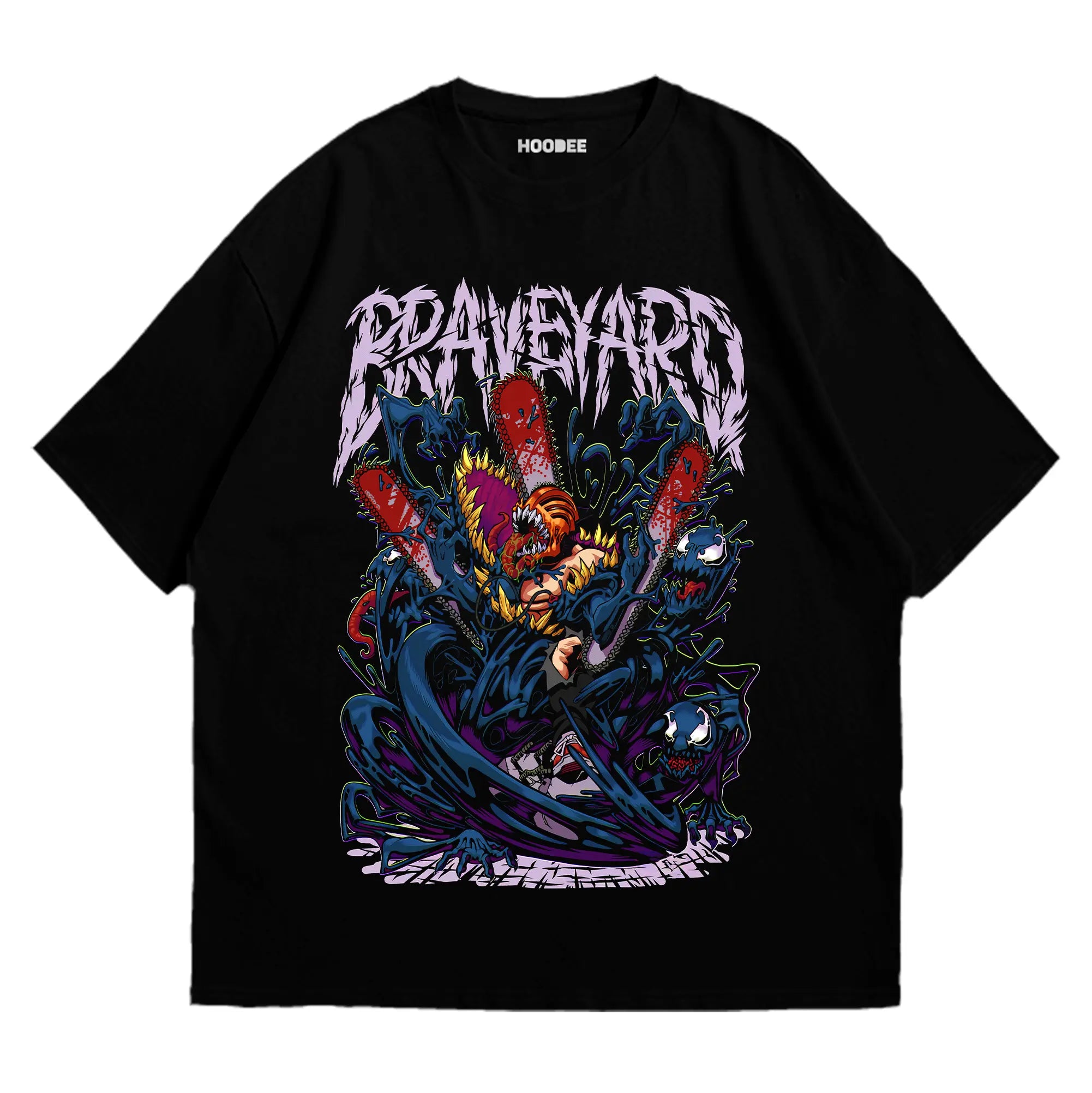 Playera oversize Chainsaw man #2 HOODEE