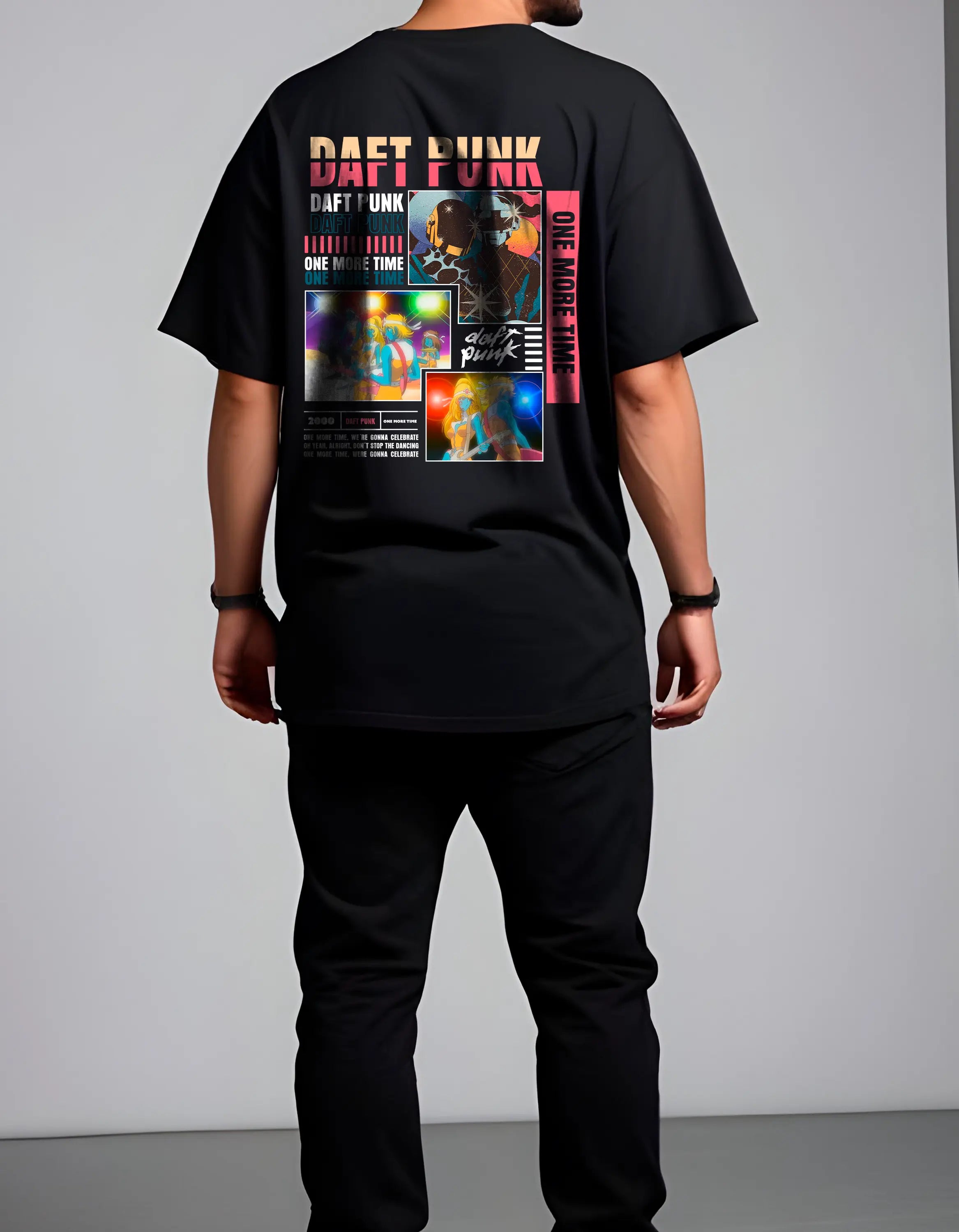 Playera oversize Daft Punk #1 HOODEE
