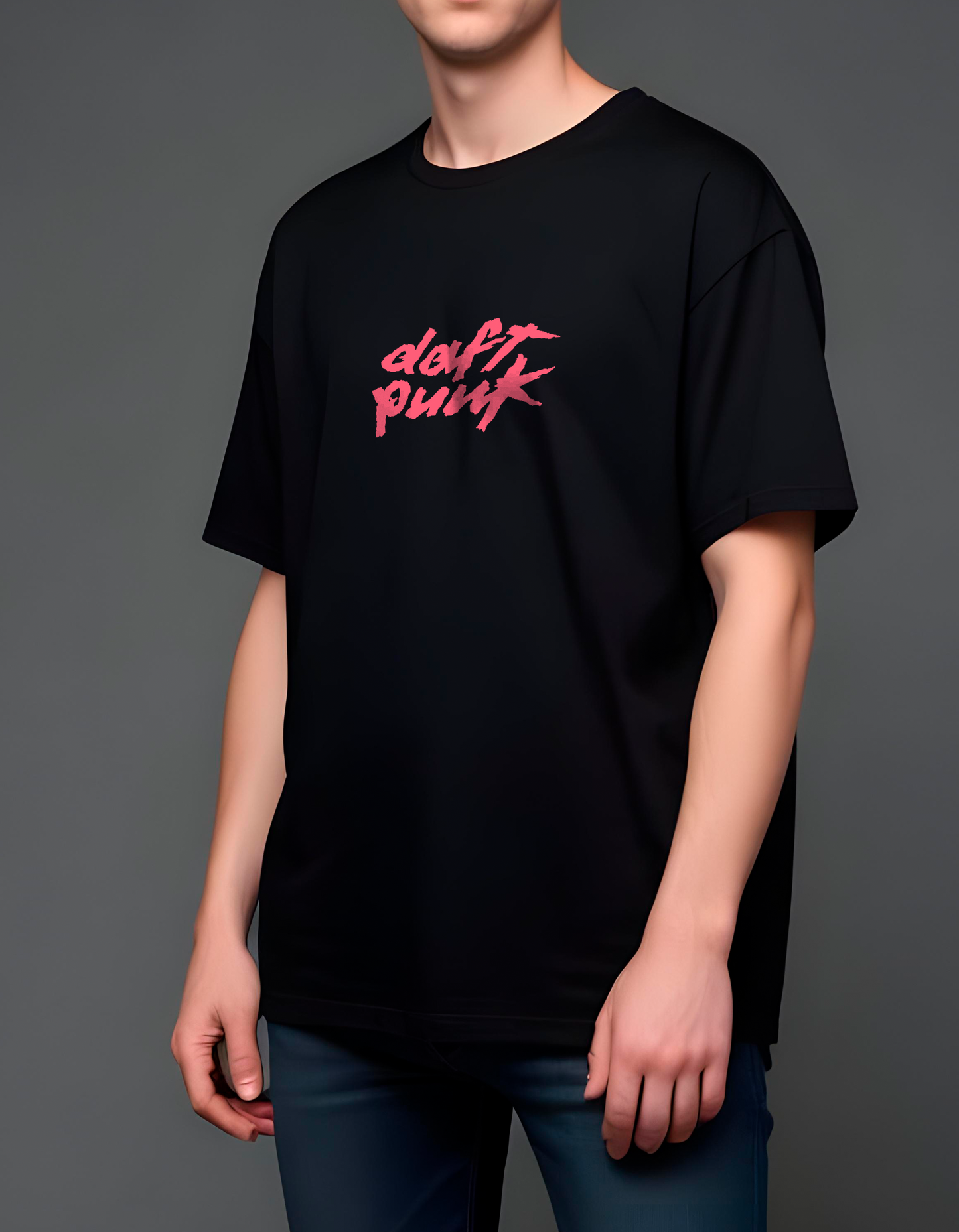 Playera oversize Daft Punk #1