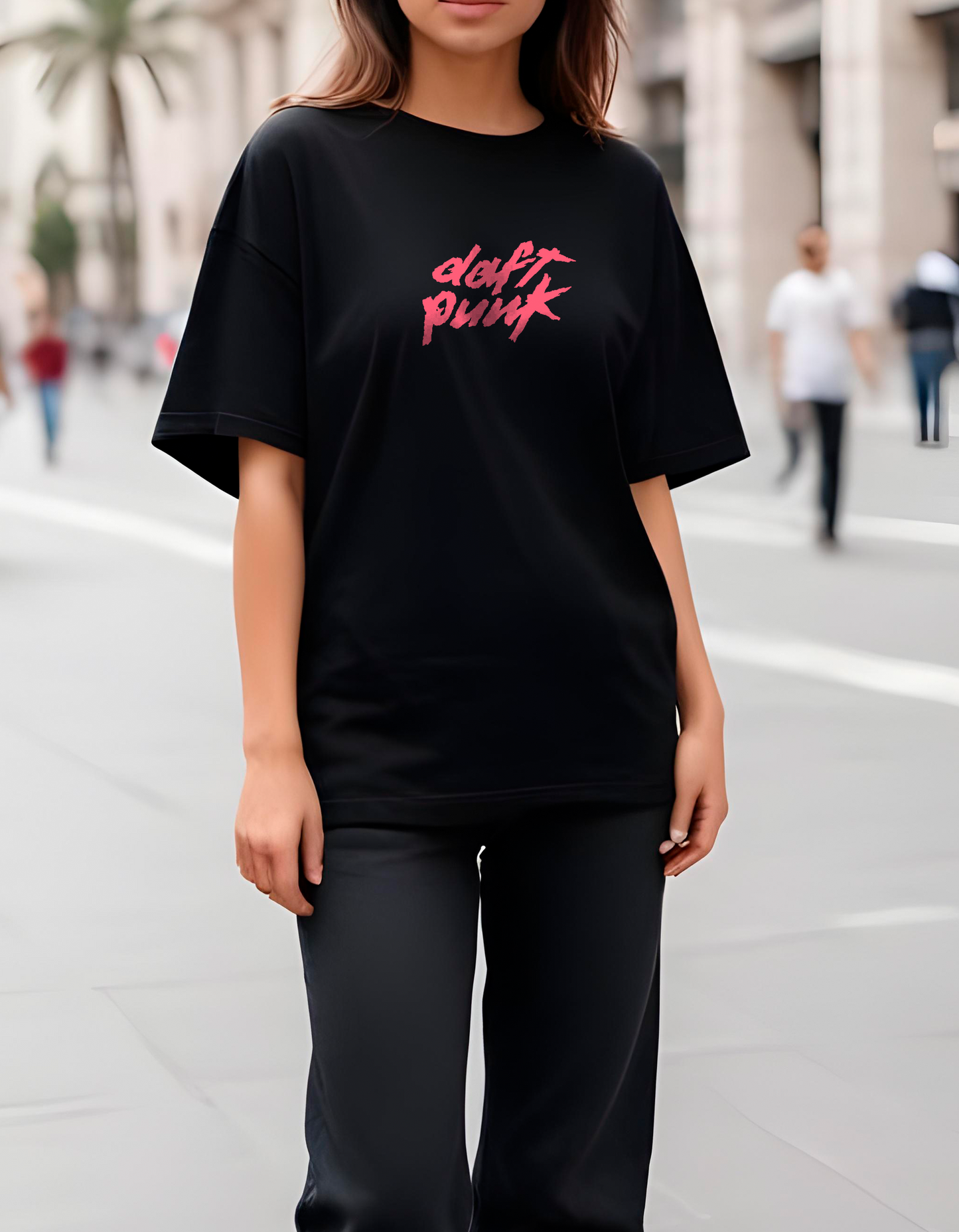 Playera oversize Daft Punk #1