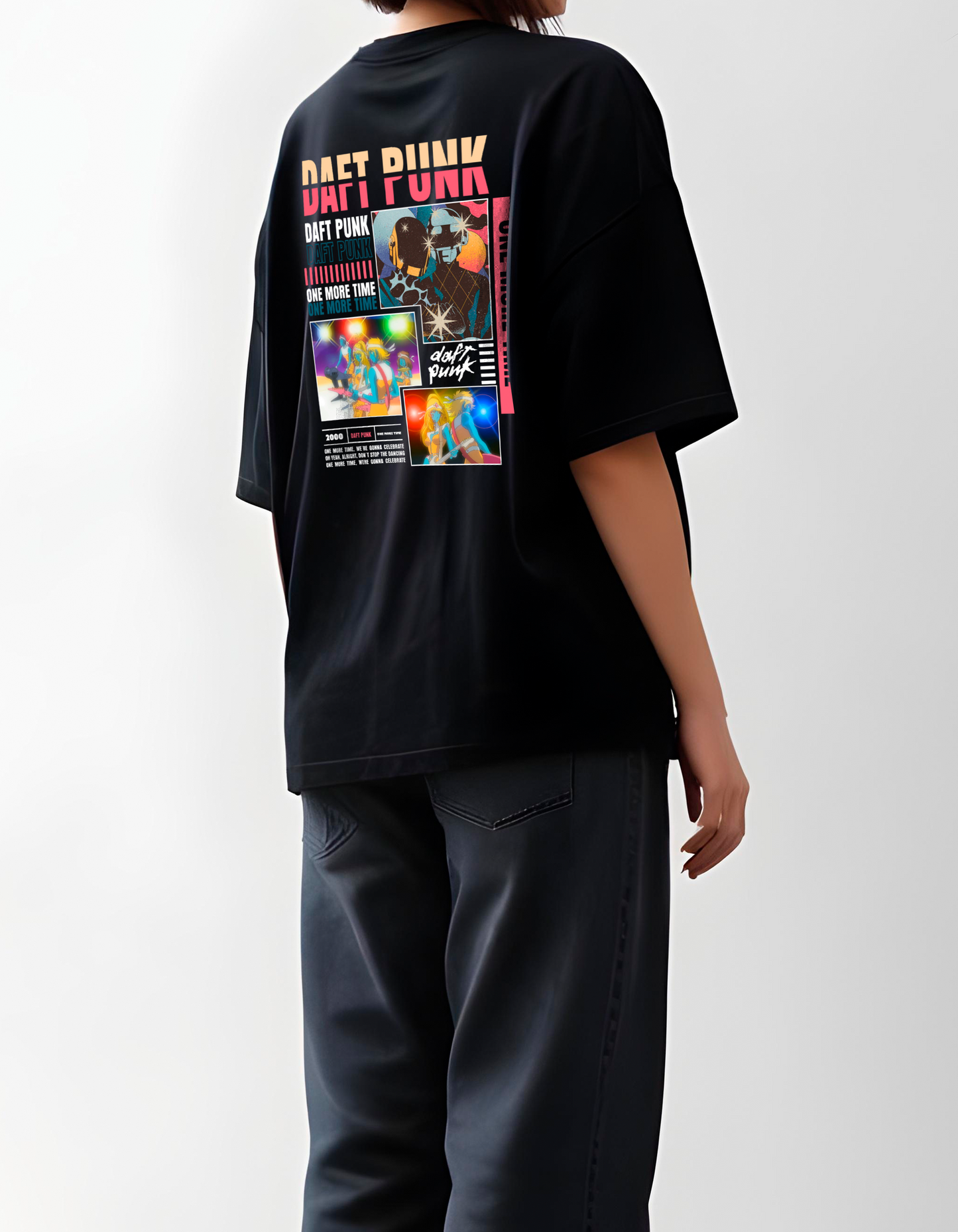 Playera oversize Daft Punk #1