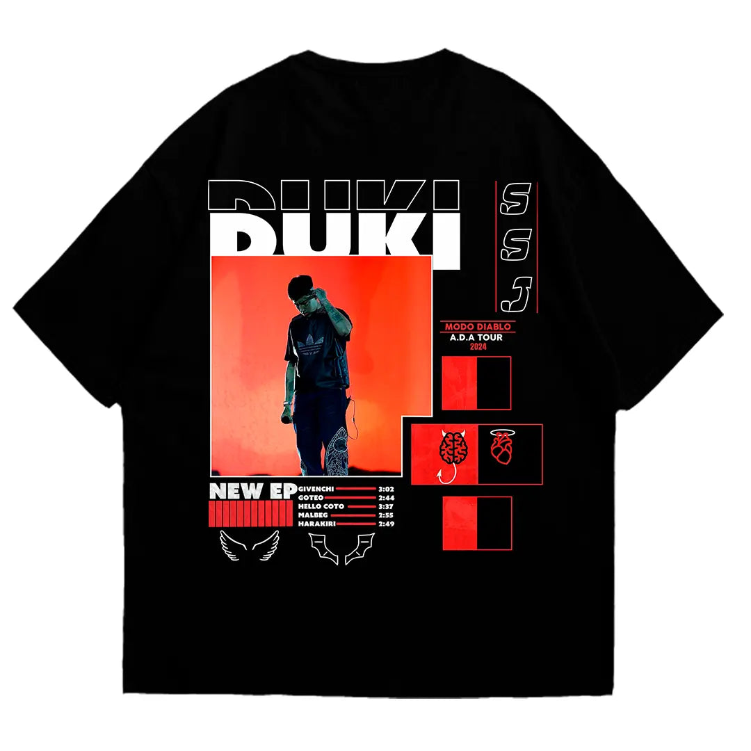 Playera oversize Duki #1 HOODEE