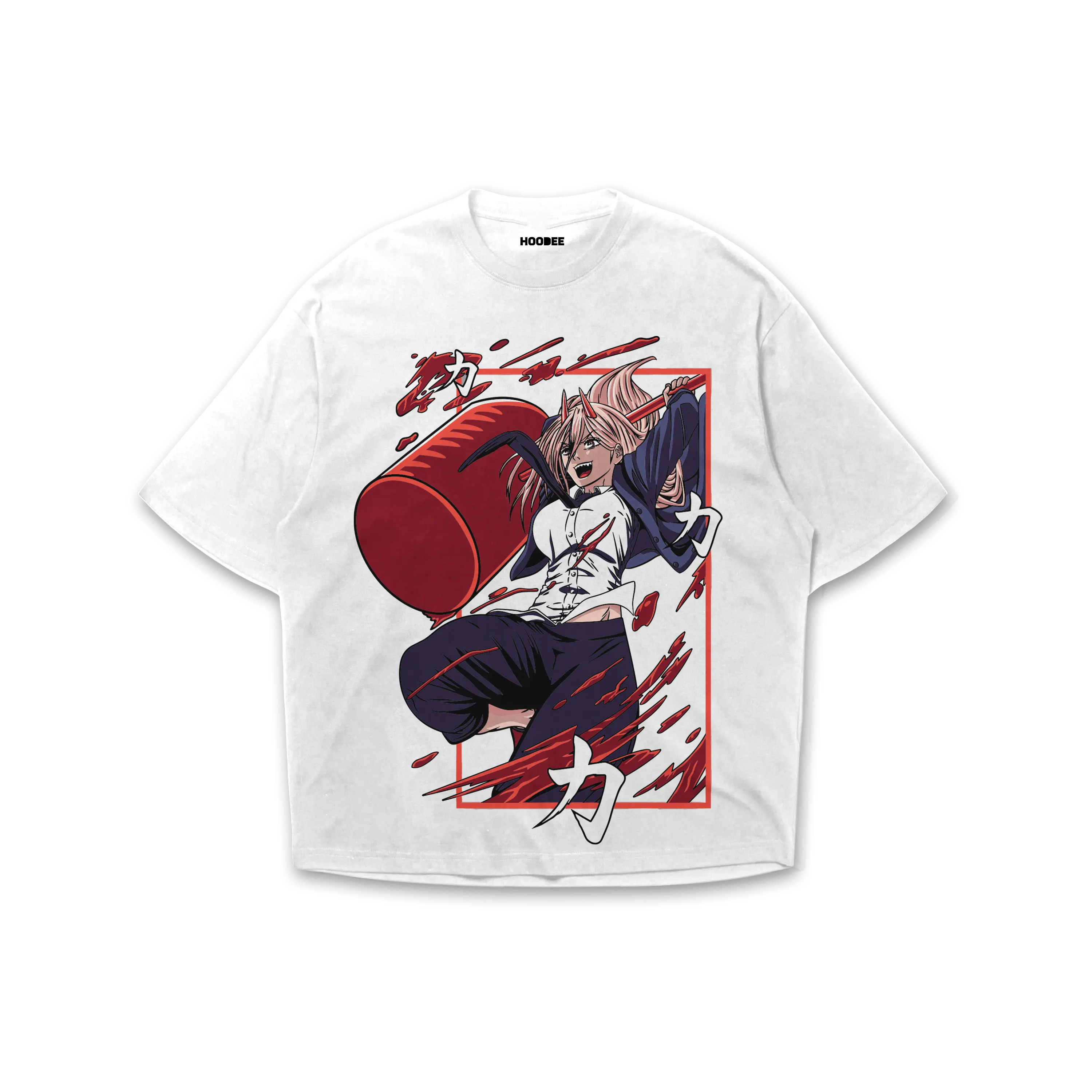 Playera oversize Chainsaw man - Power #2 HOODEE