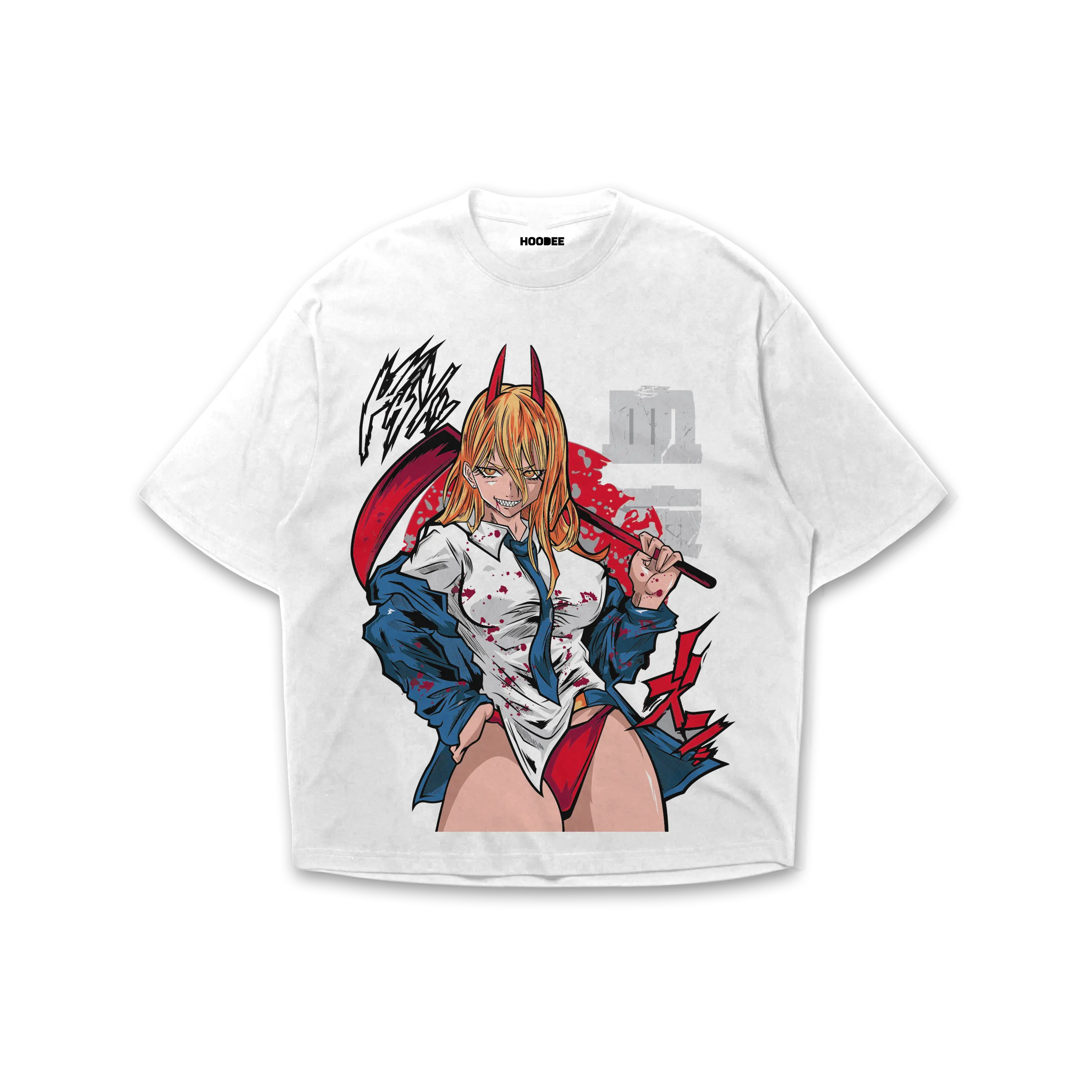 Playera oversize Chainsaw man - Power #1 HOODEE