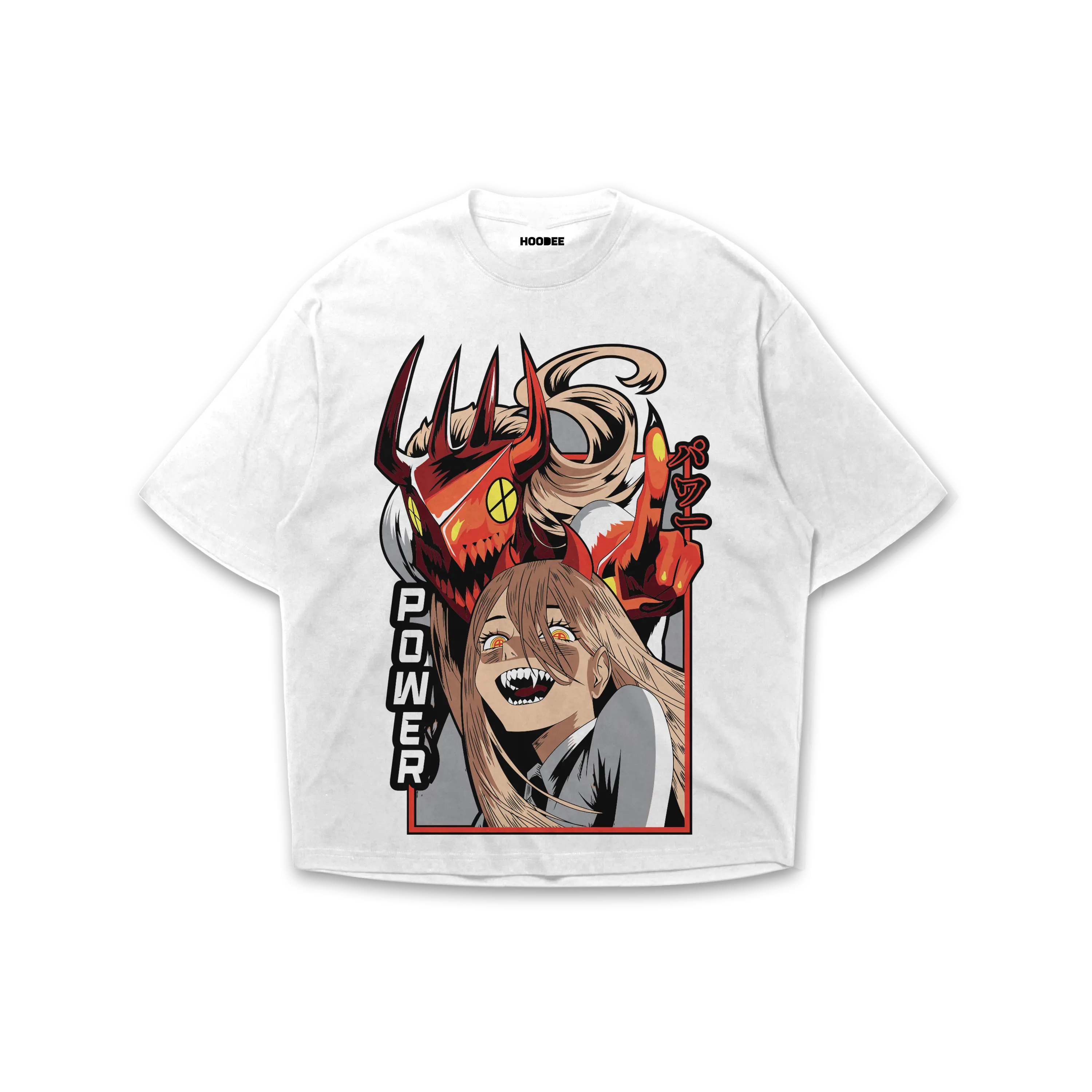 Playera oversize Chainsaw man - Power #3 HOODEE