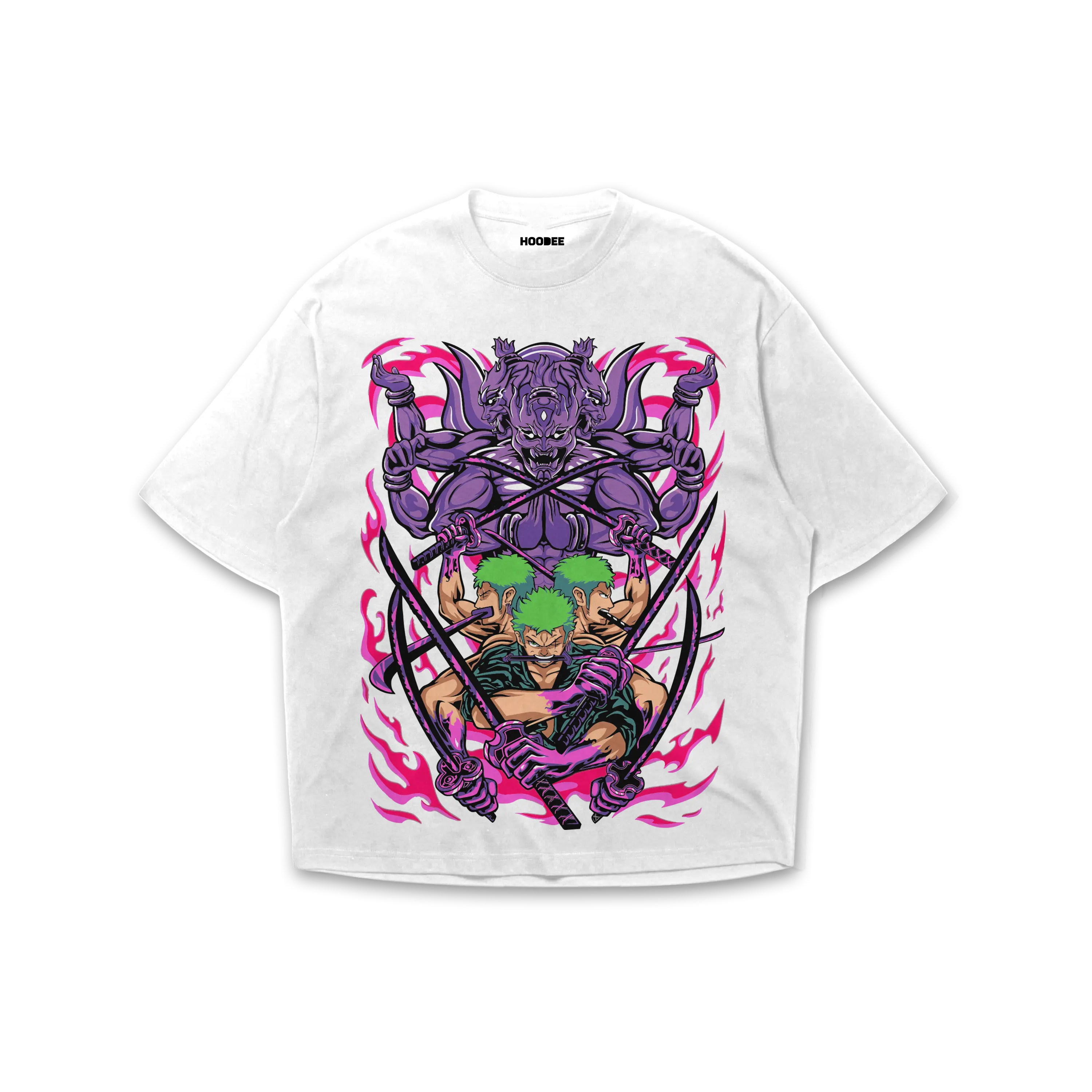 Playera oversize One piece - Roronoa Zoro #1 HOODEE