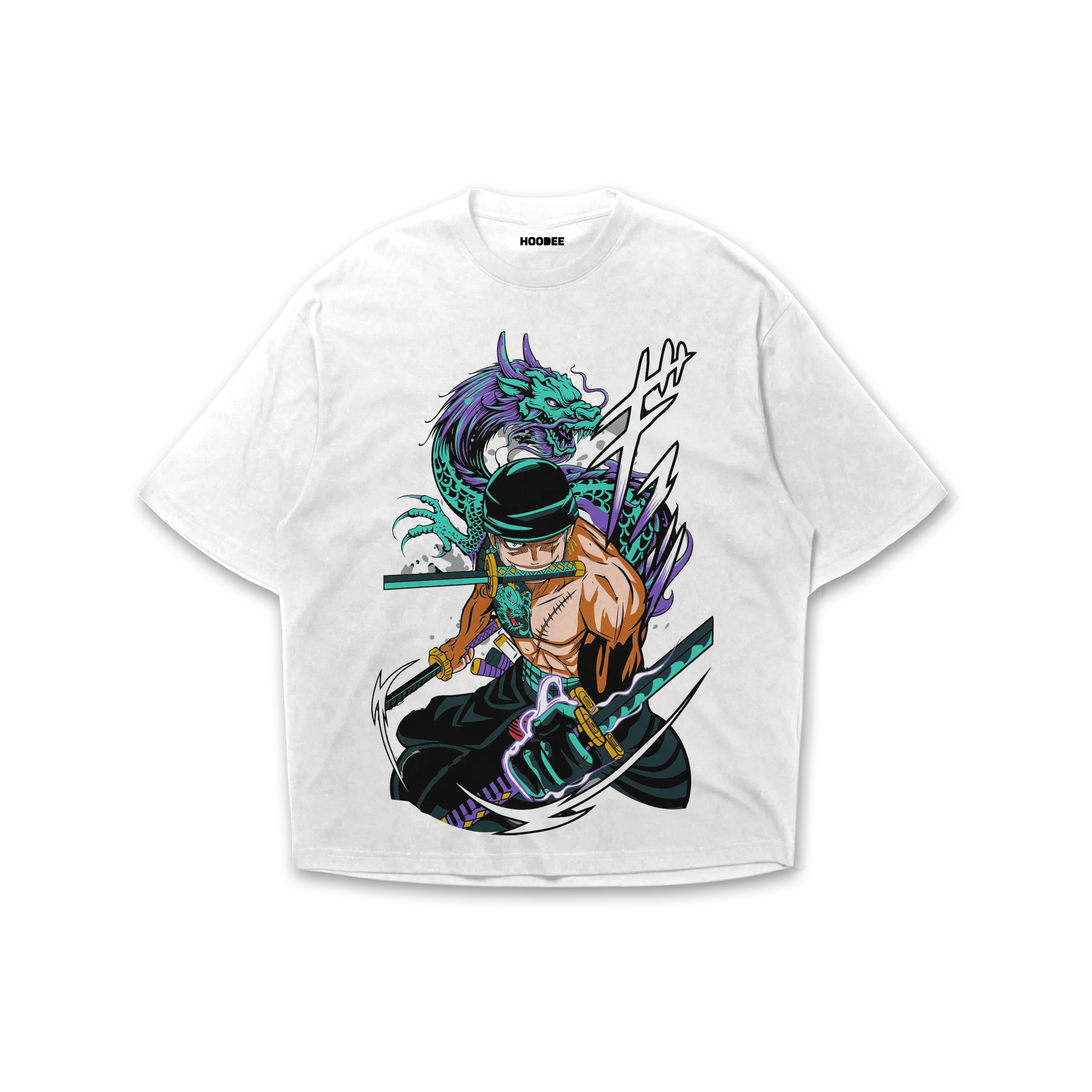 Playera oversize One piece - Roronoa Zoro #3 HOODEE