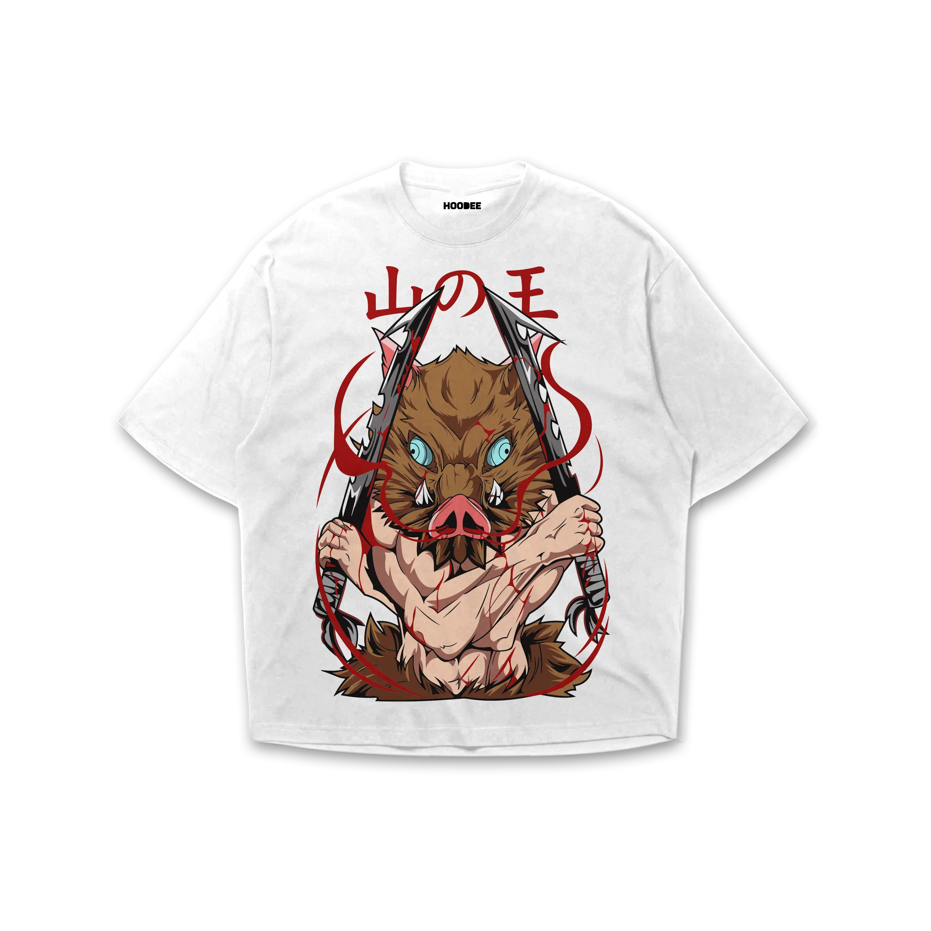 Playera oversize Demon Slayer - Inosuke Hashibira HOODEE