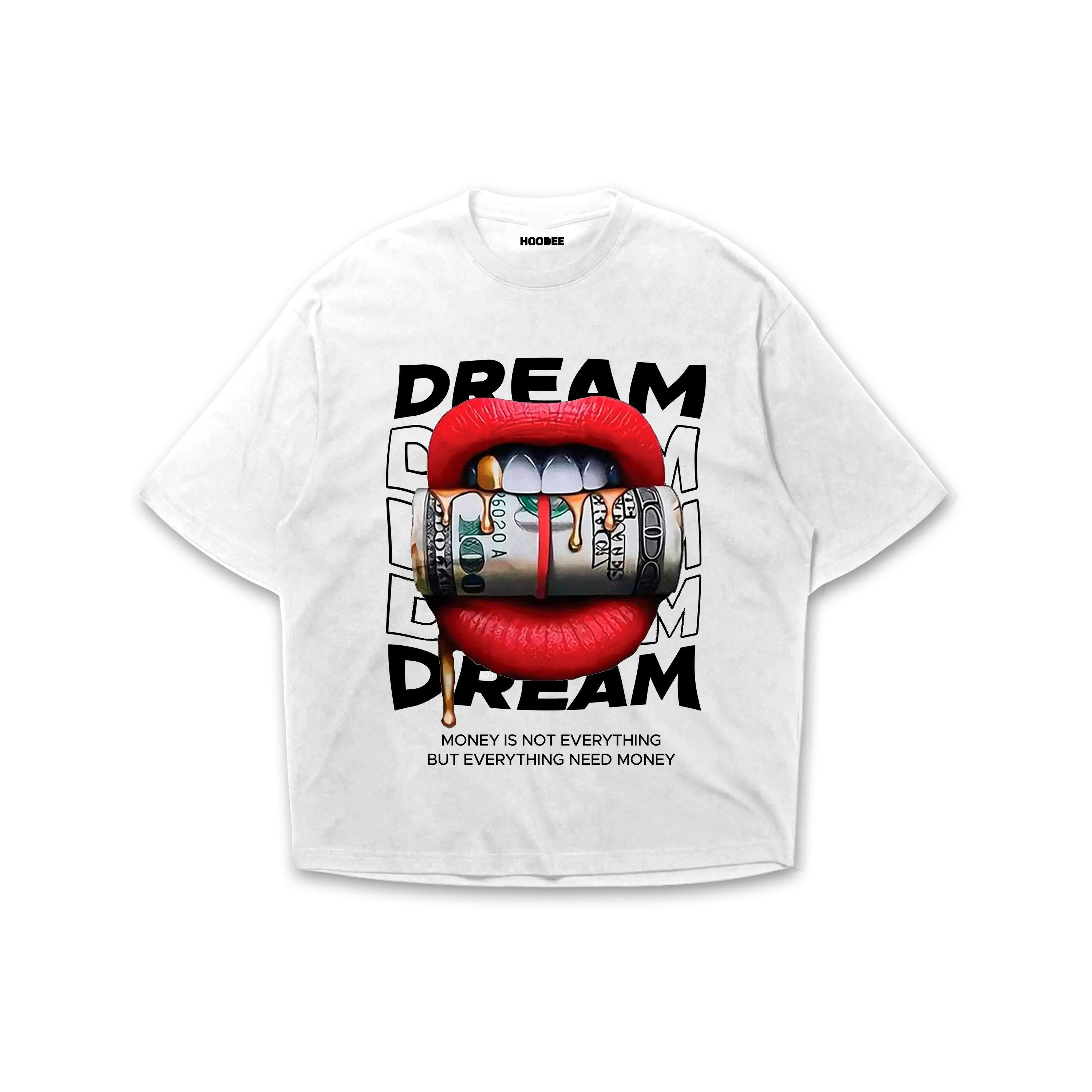 Playera oversize Dream money HOODEE