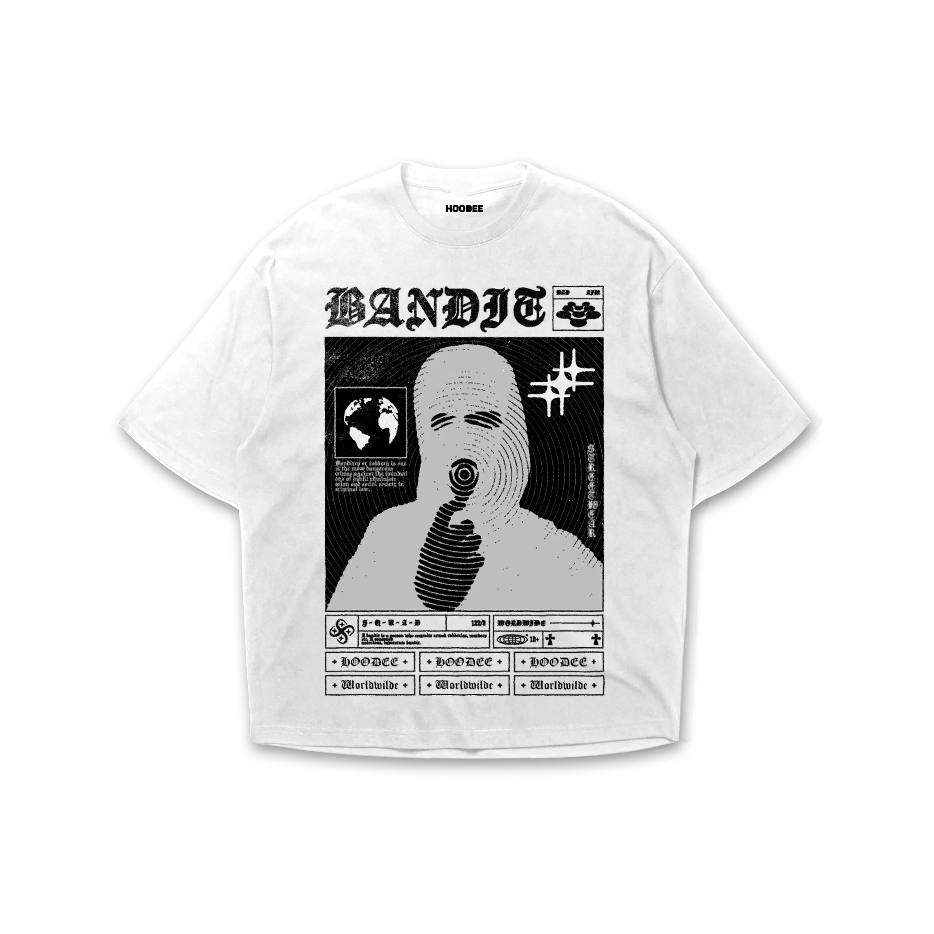 Playera oversize Bandit HOODEE