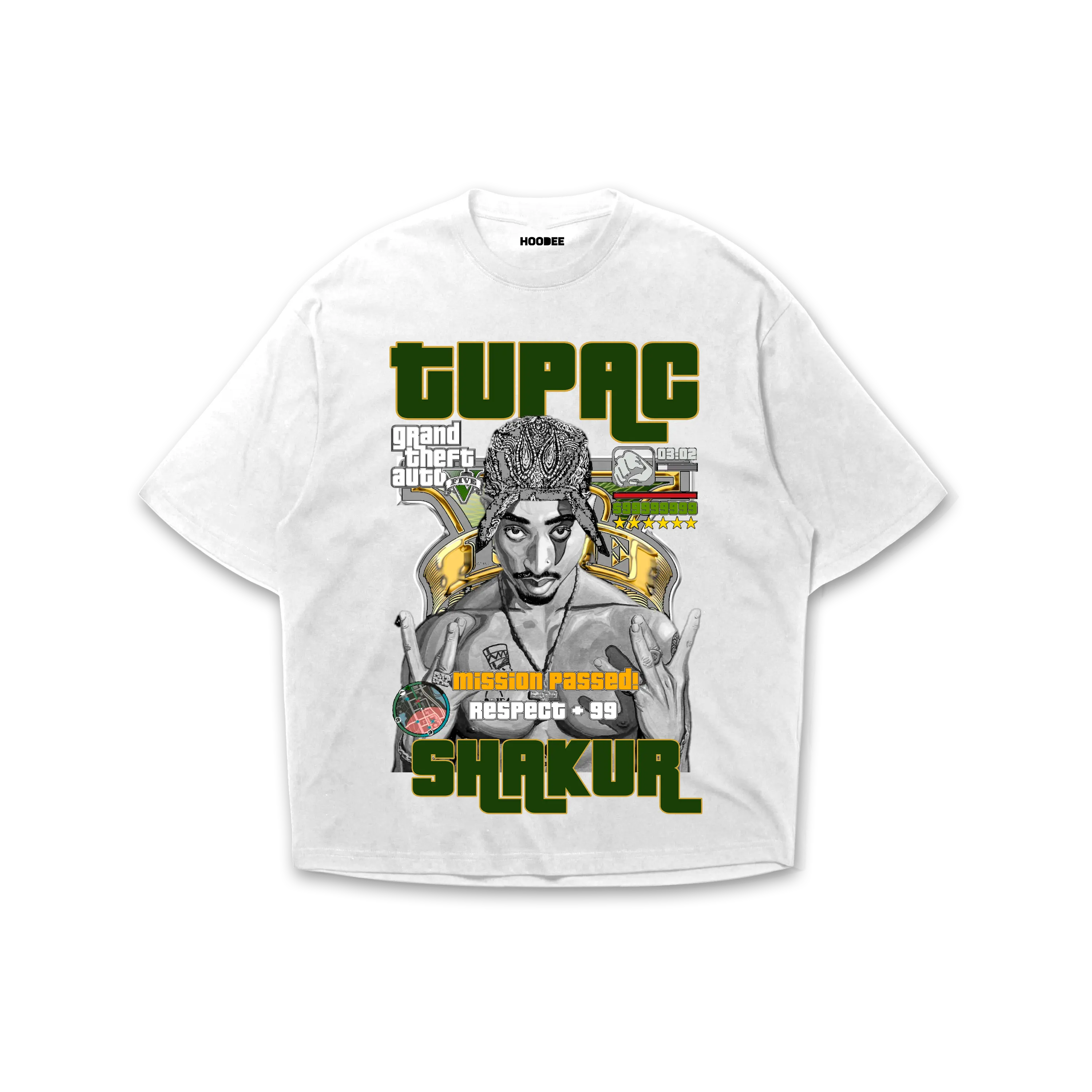 Player oversize - Tupac Shakur #38 HOODEE