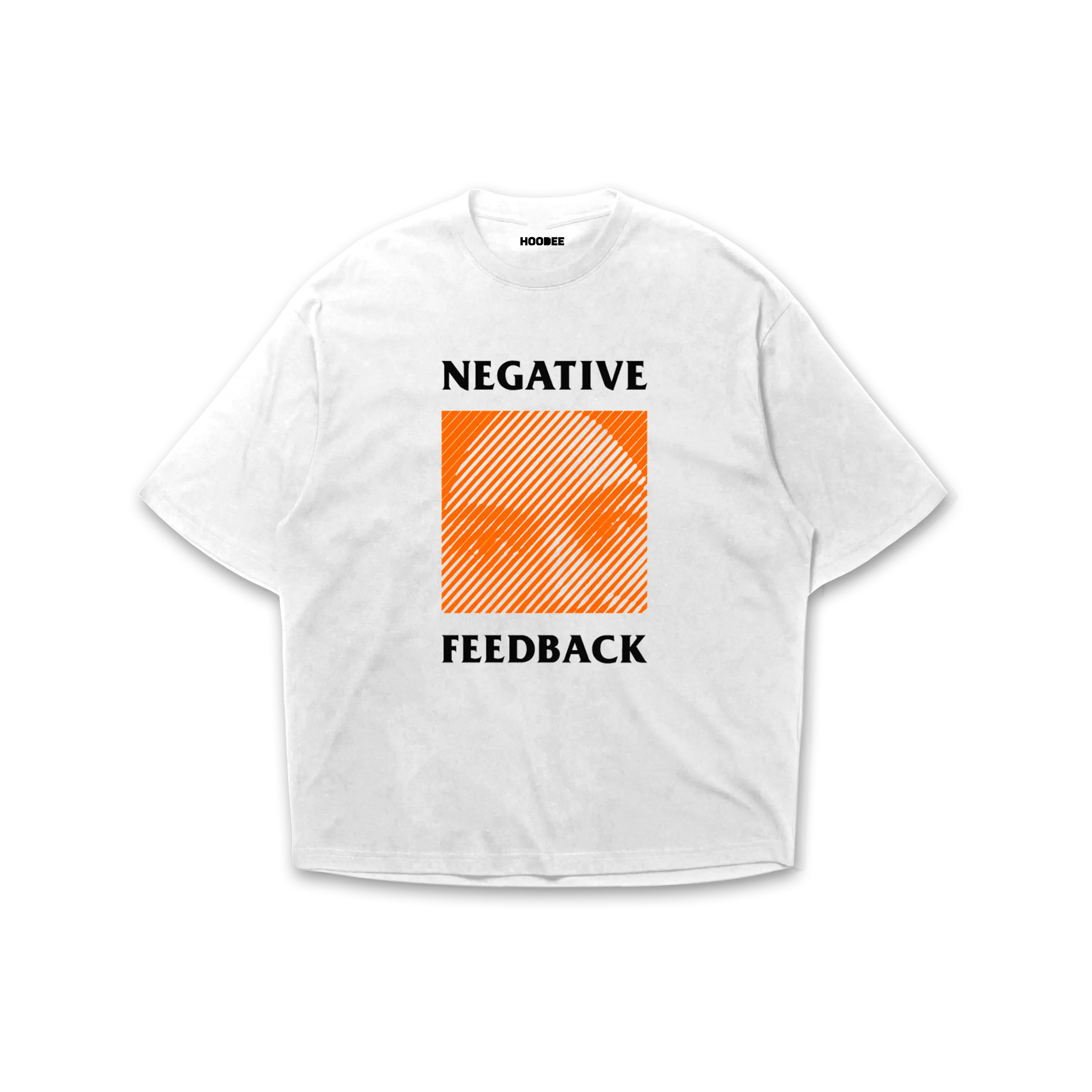 Playera oversize Negative HOODEE