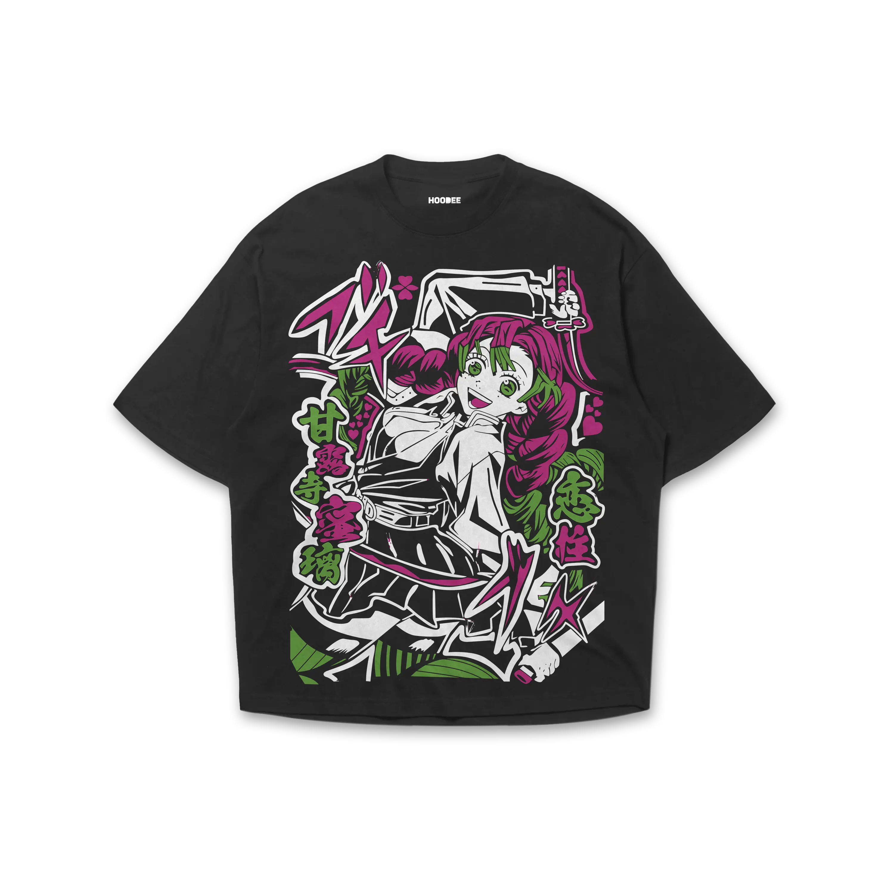 Playera oversize Demon slayer - Mitsuri Kanroji HOODEE