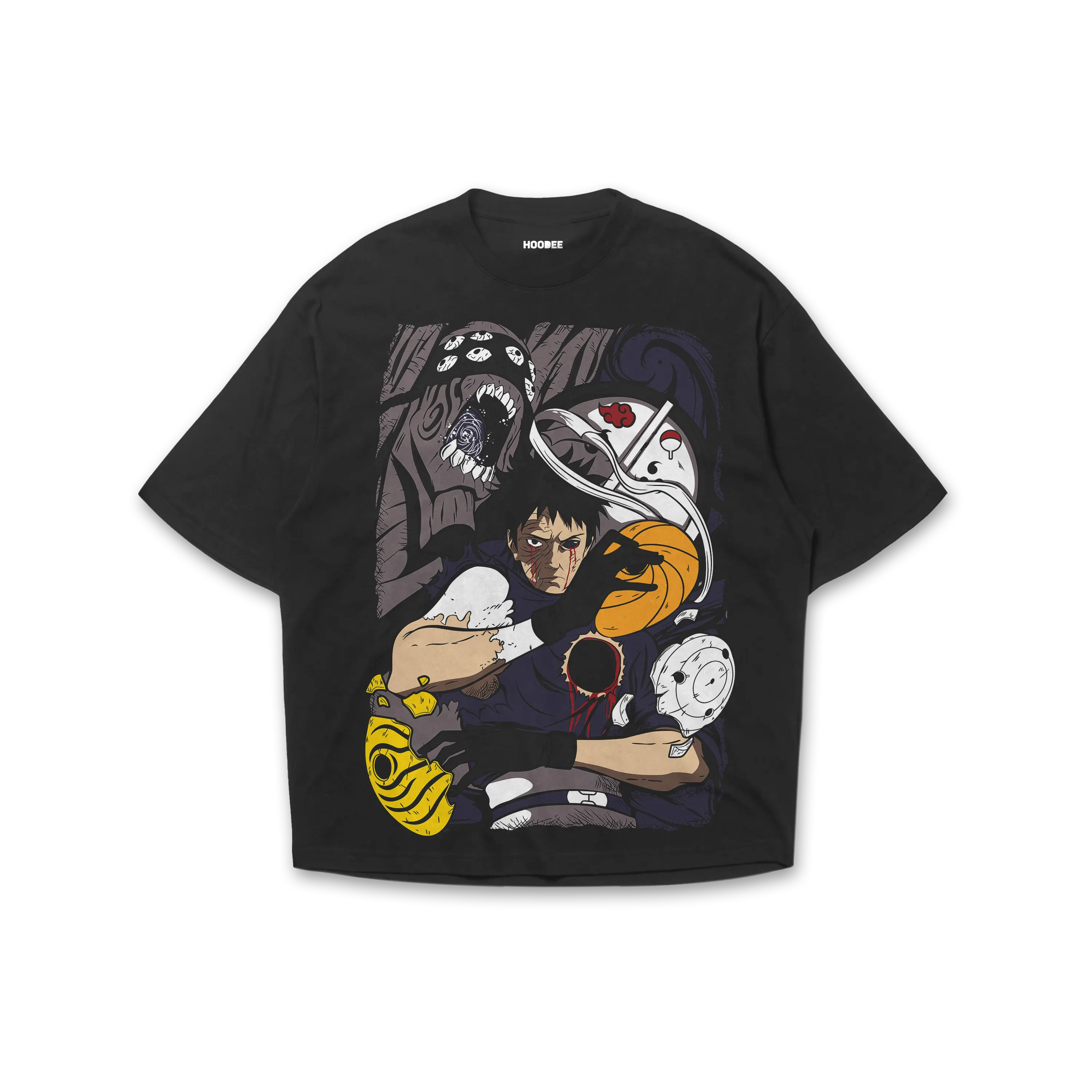 Playera oversize Naruto - Obito Uchiga HOODEE