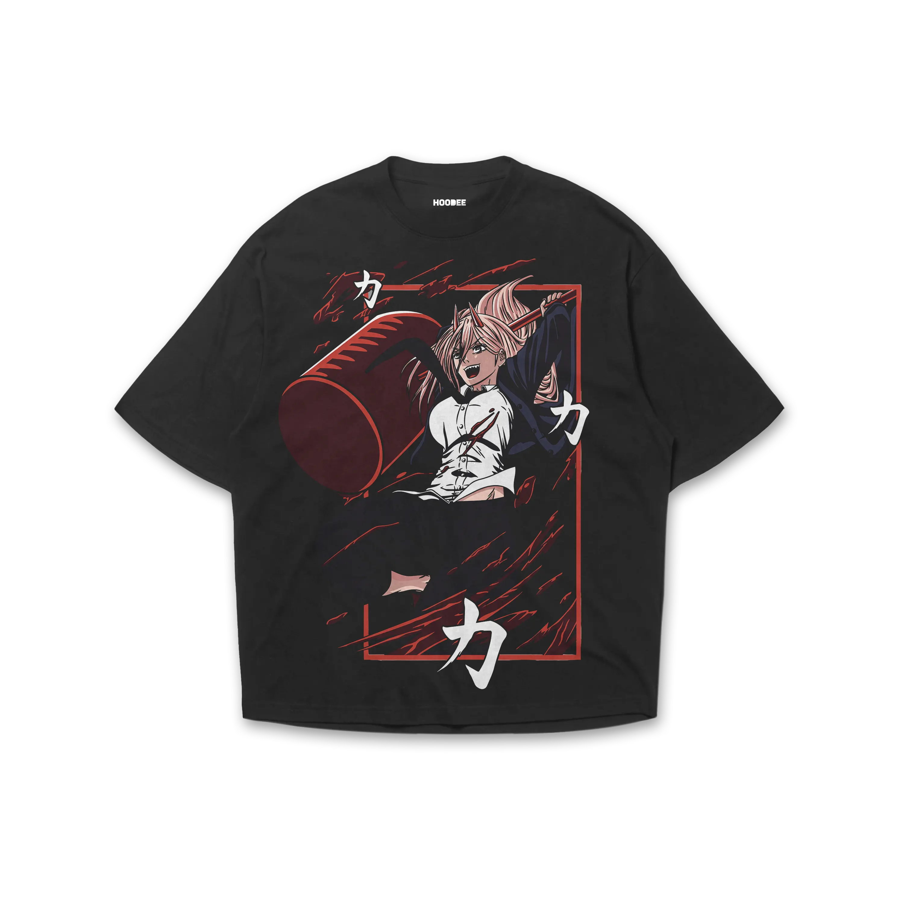 Playera oversize Chainsaw man - Power #2 HOODEE