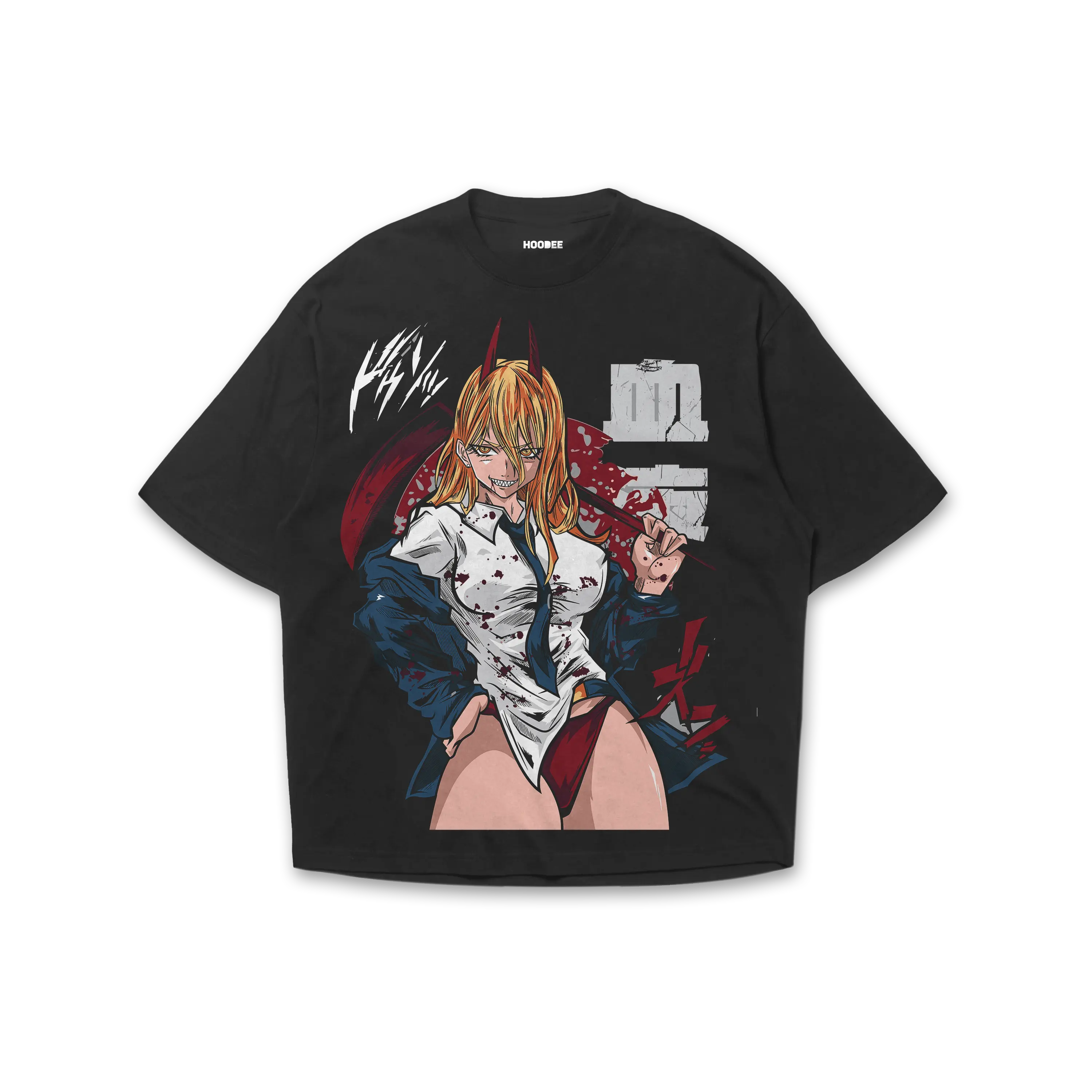 Playera oversize Chainsaw man - Power #1 HOODEE