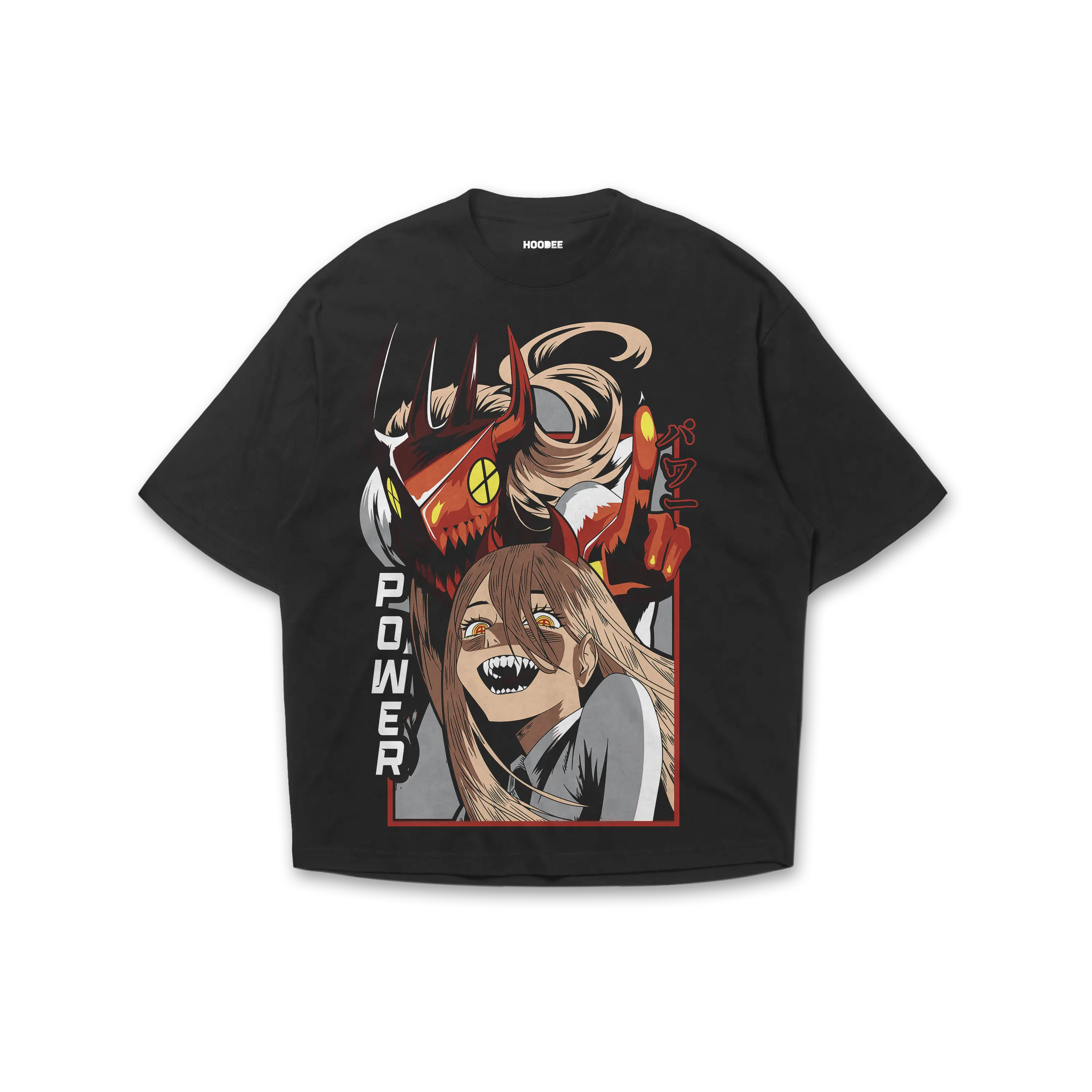 Playera oversize Chainsaw man - Power #3 HOODEE