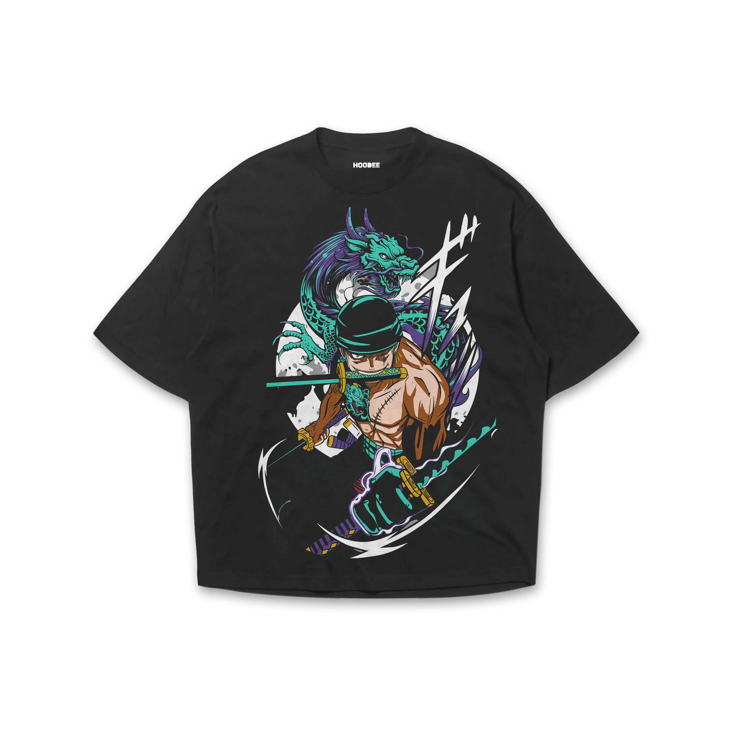 Playera oversize One piece - Roronoa Zoro #3 HOODEE