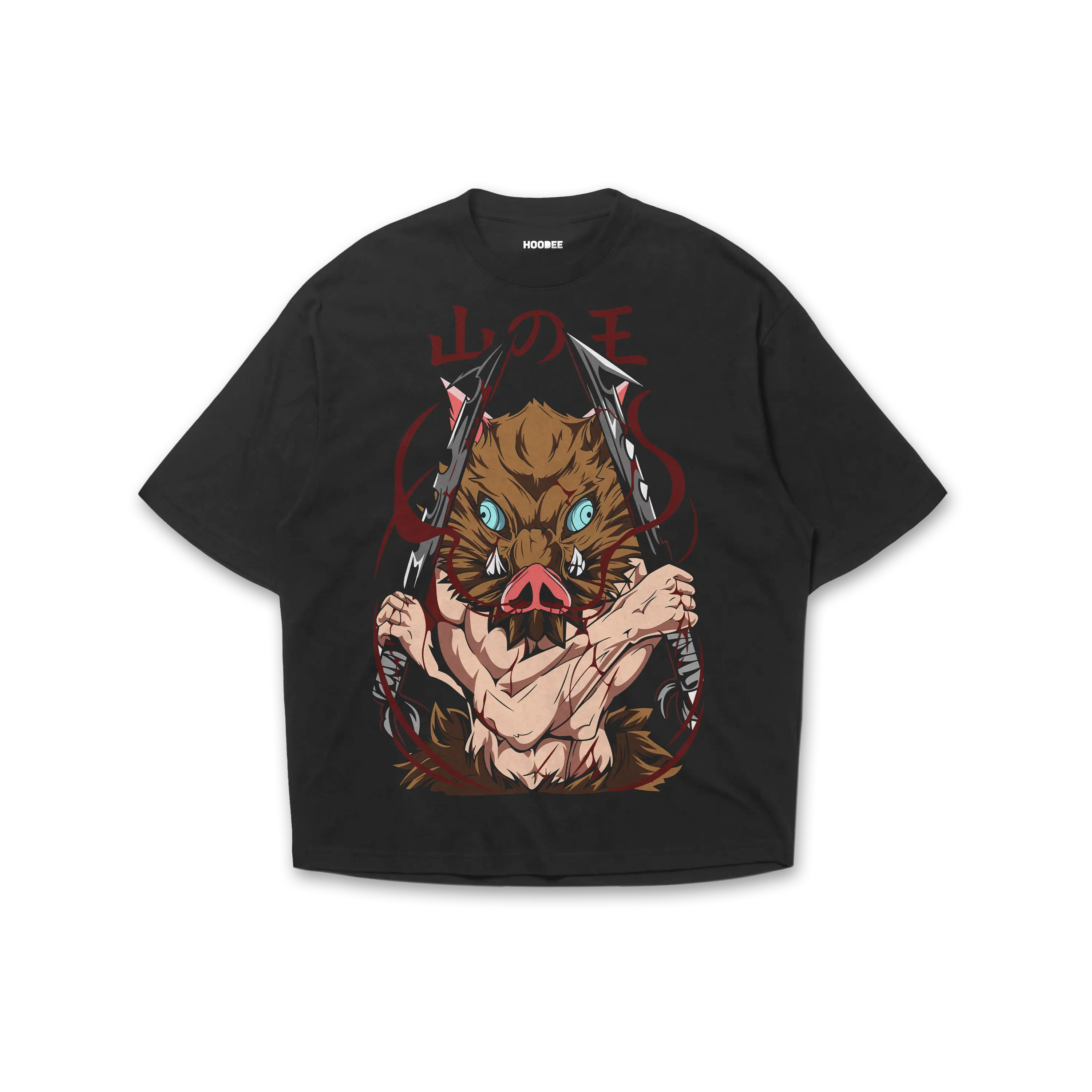 Playera oversize Demon Slayer - Inosuke Hashibira HOODEE