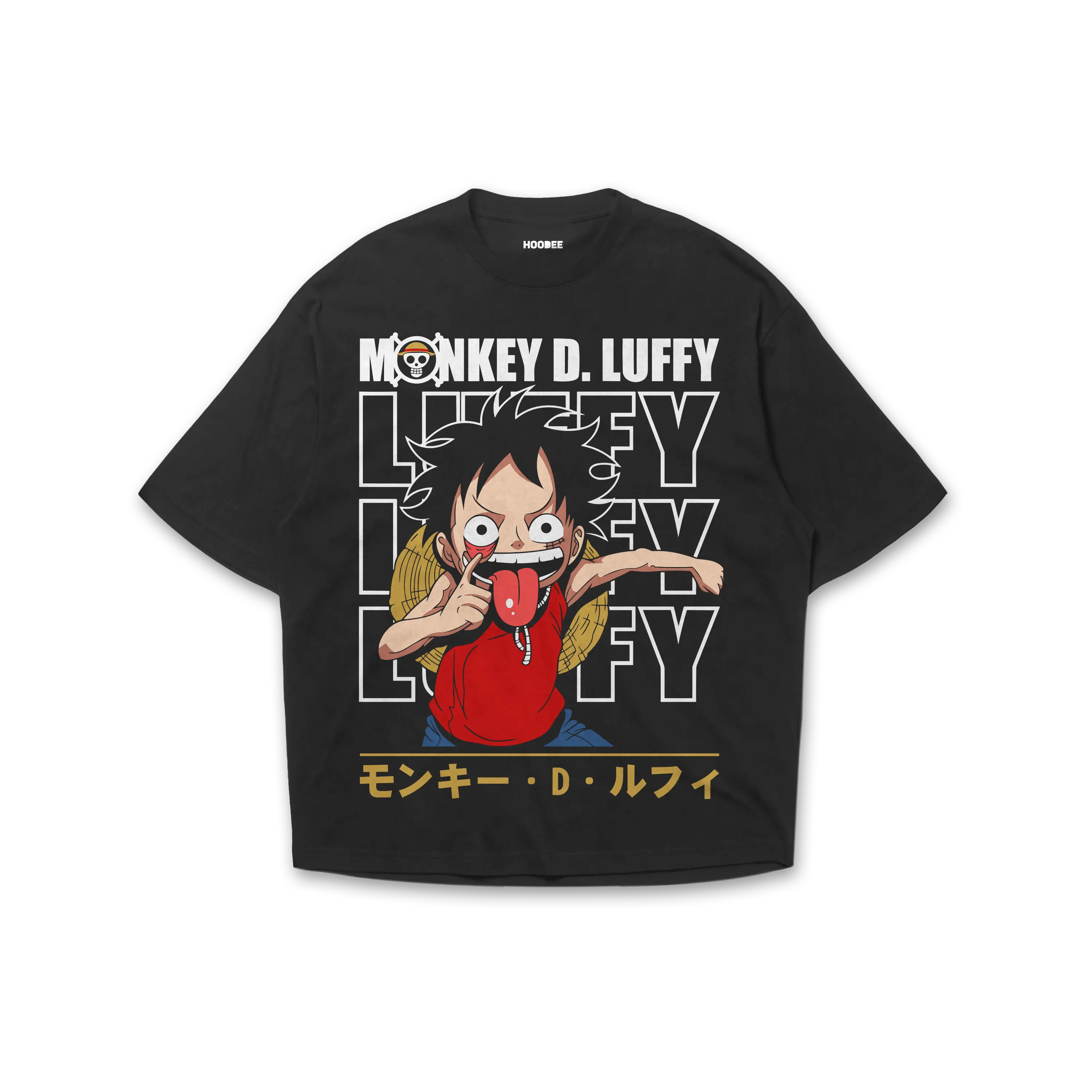 Playera oversize One piece - Luffy #2 HOODEE