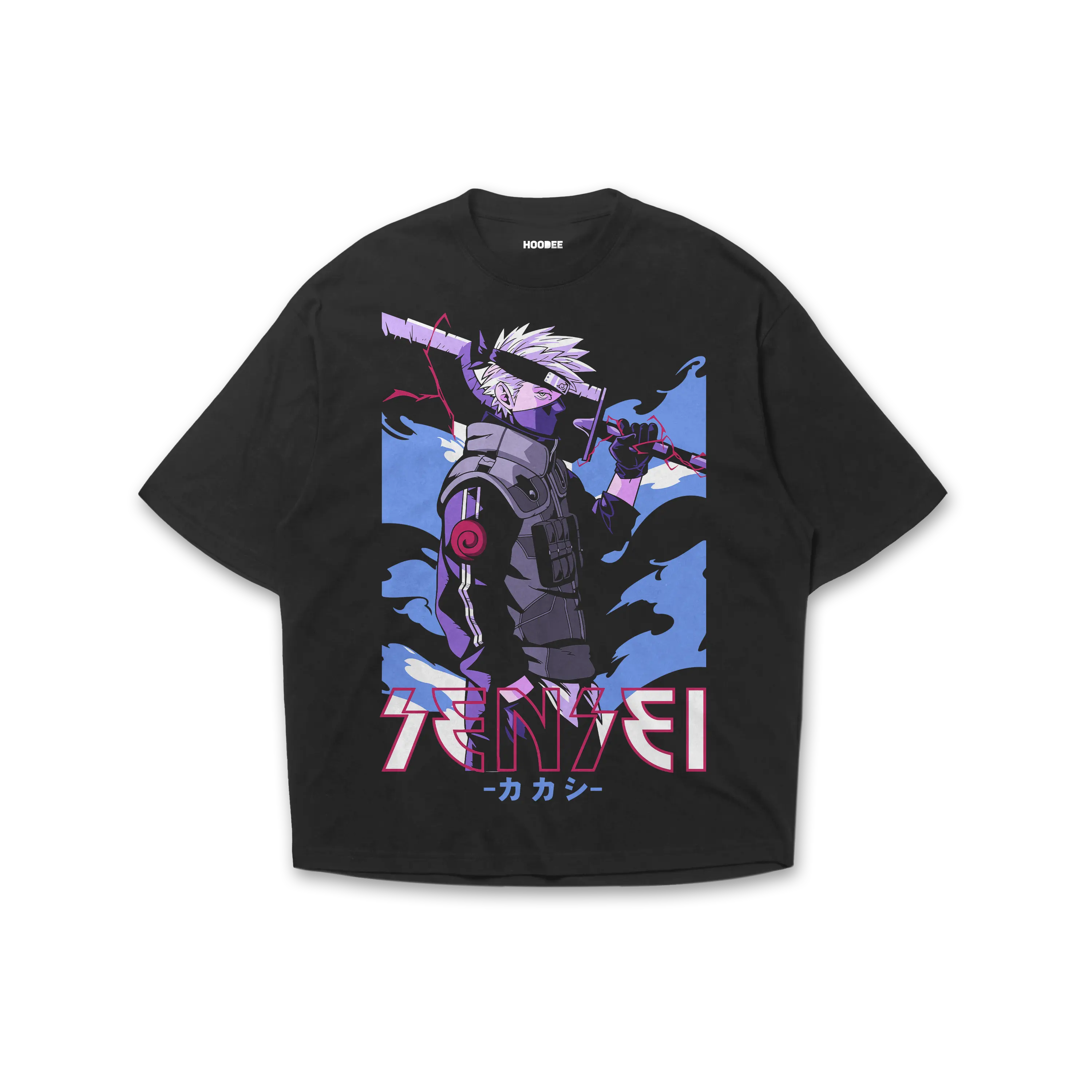 Playera oversize Naruto - Kakashi Sensei HOODEE