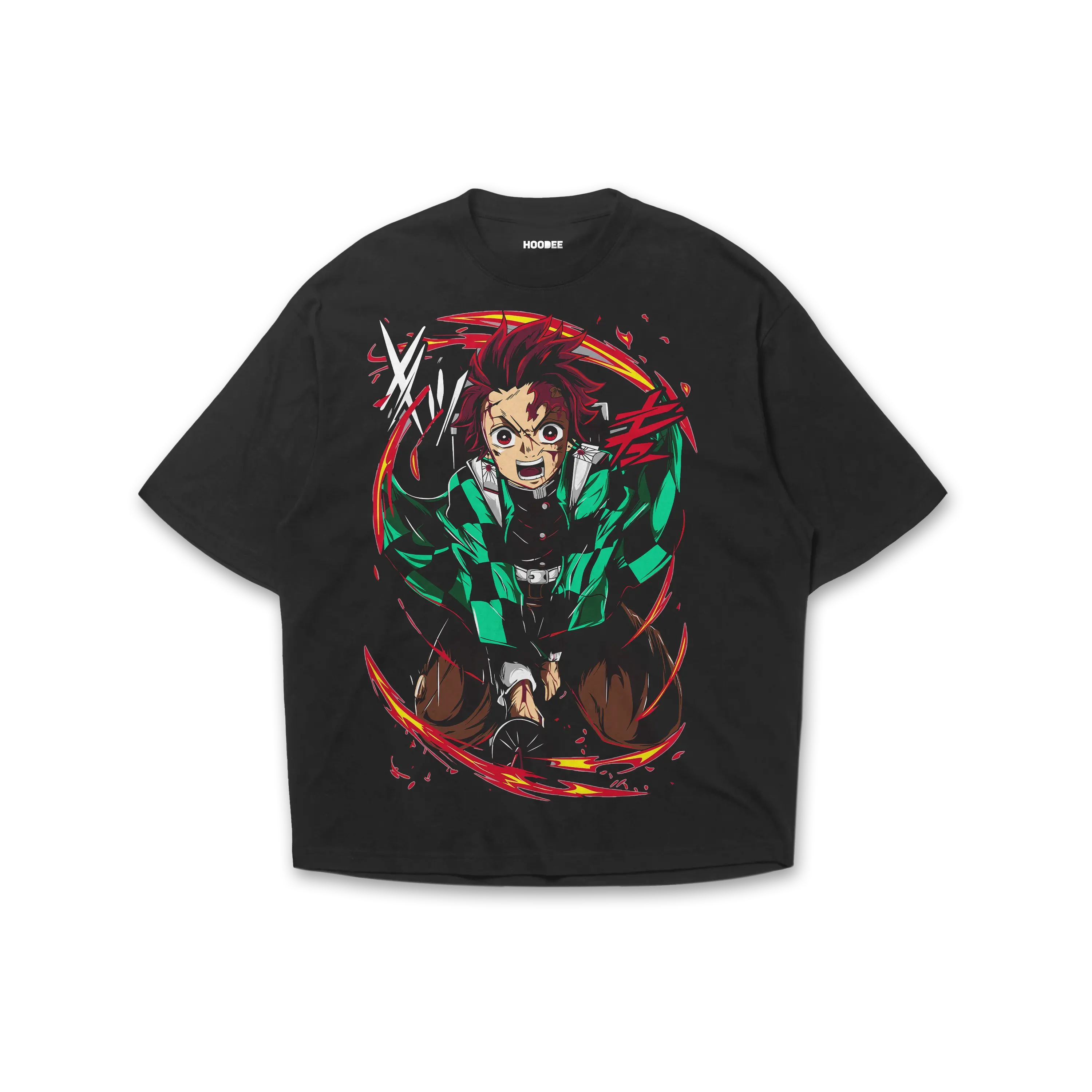 Playera oversize Demon slayer - Tanjiro Kamado HOODEE