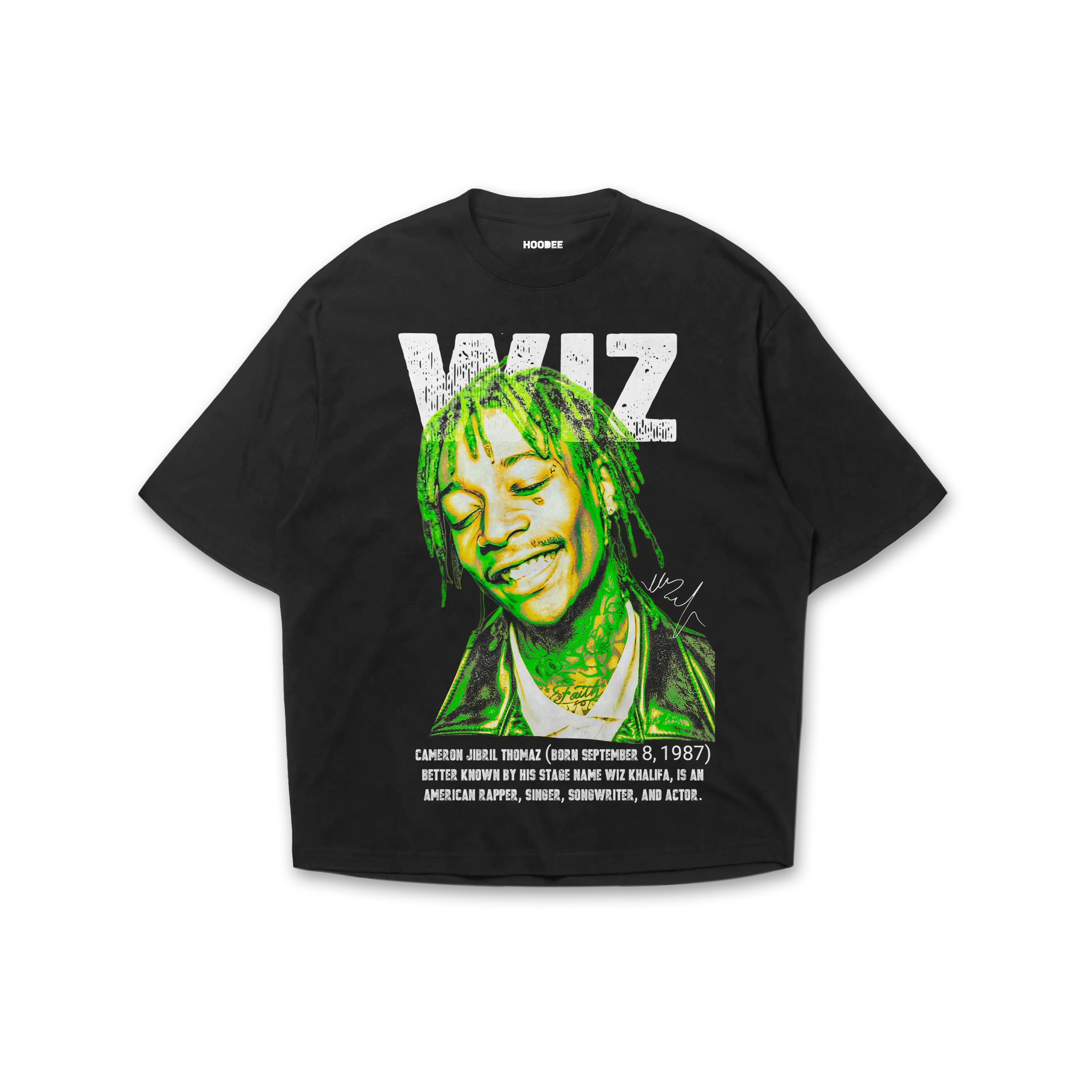 Playera Wiz khalifa head HOODEE