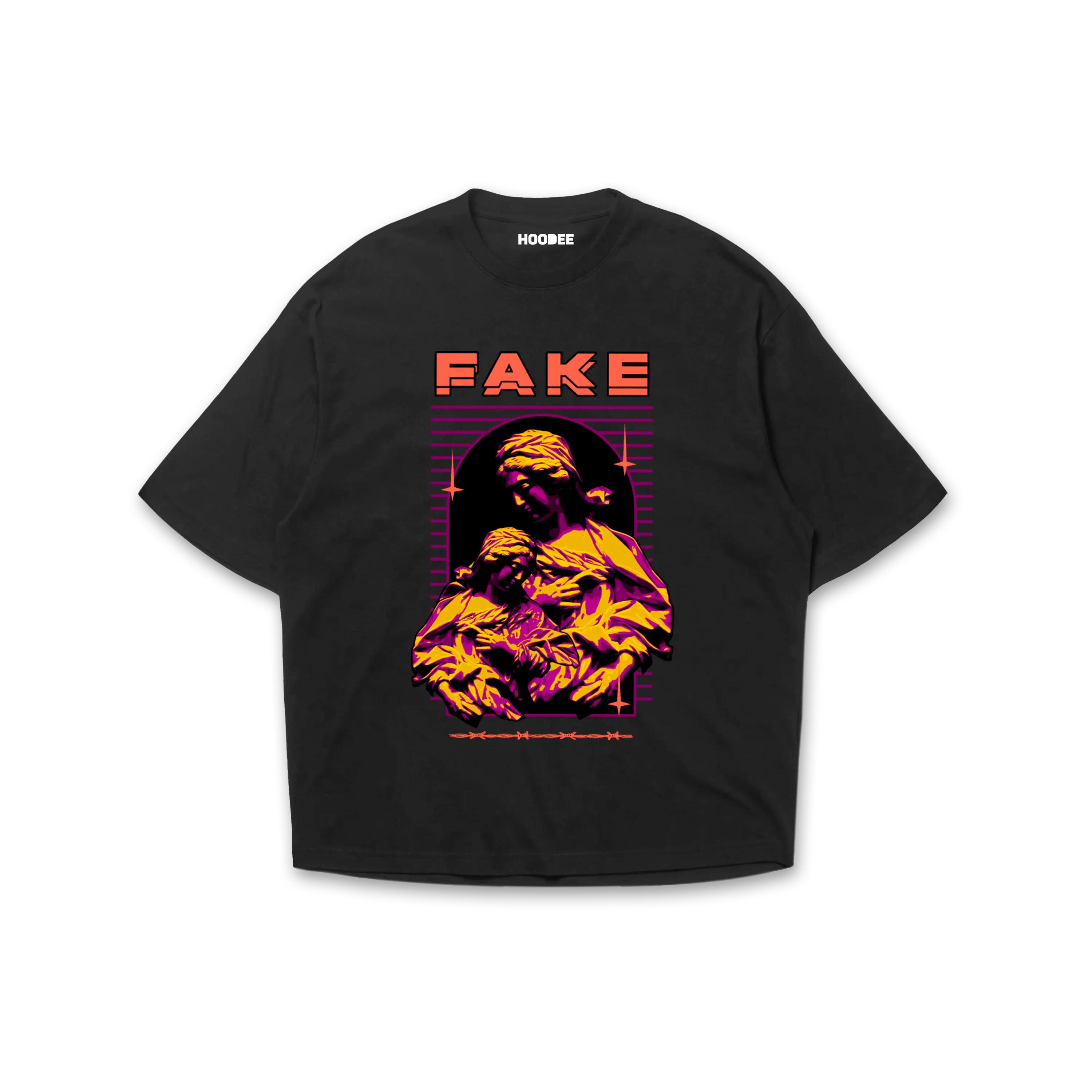Playera oversize Fake HOODEE