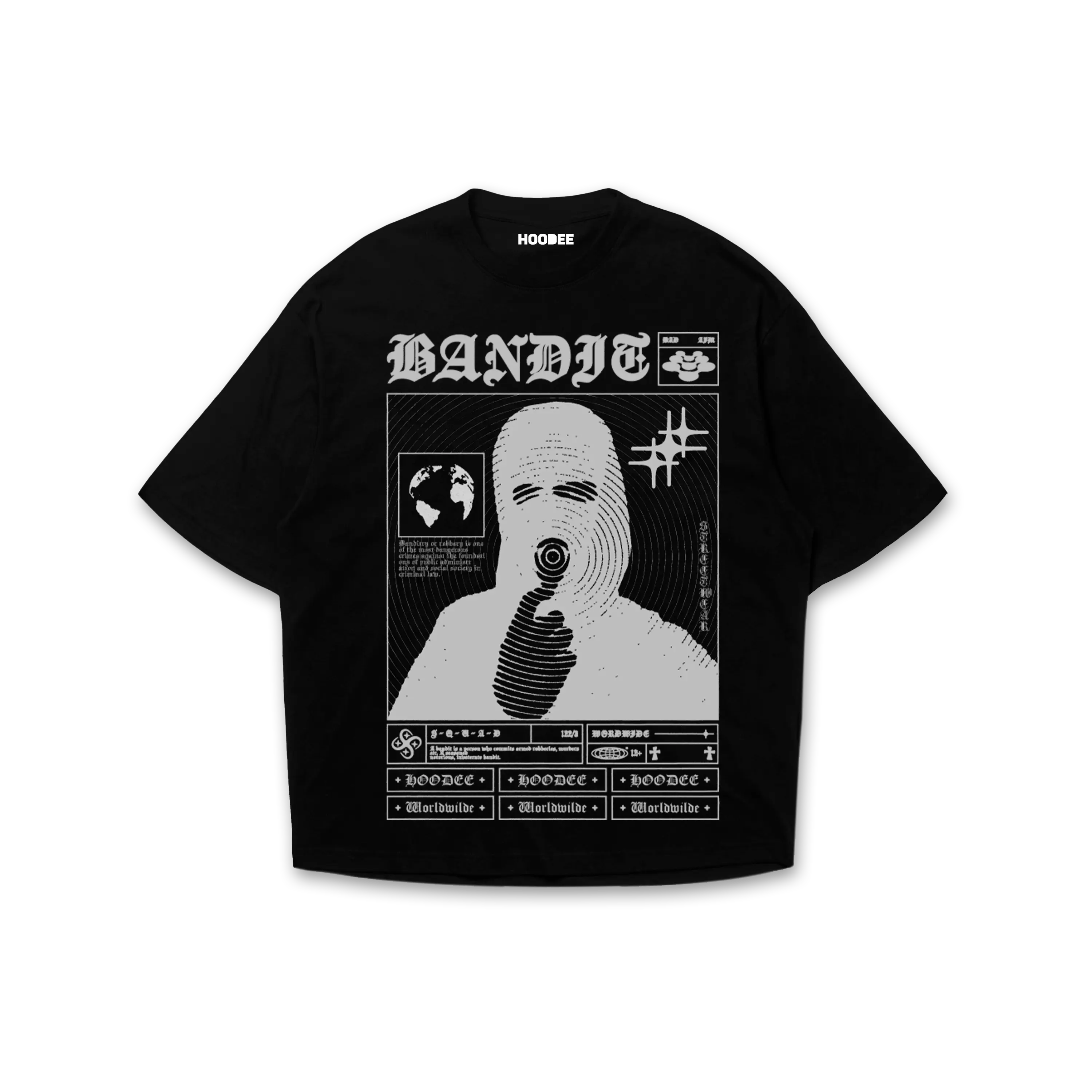 Playera oversize Bandit HOODEE