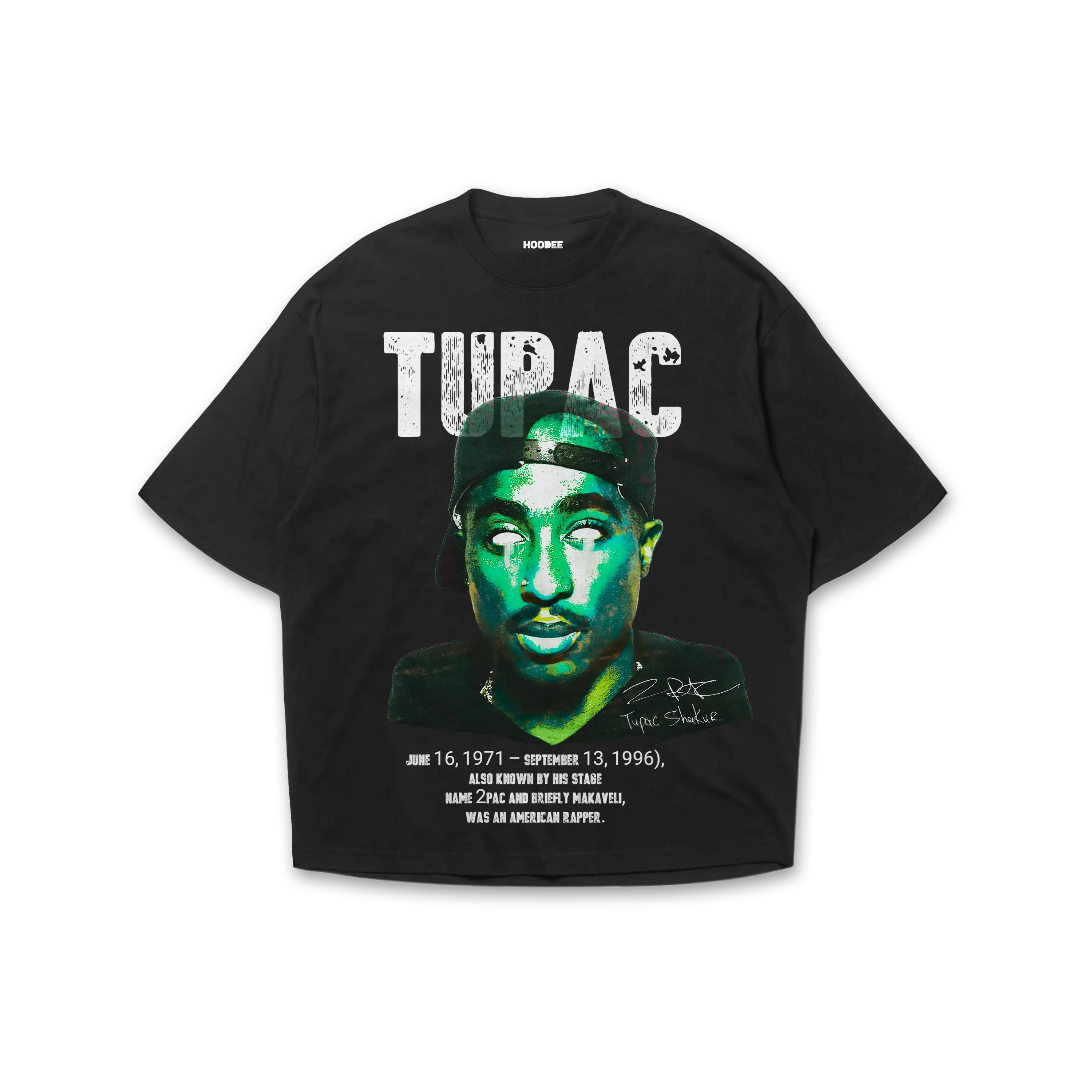 Player oversize - Tupac Shakur Head HOODEE