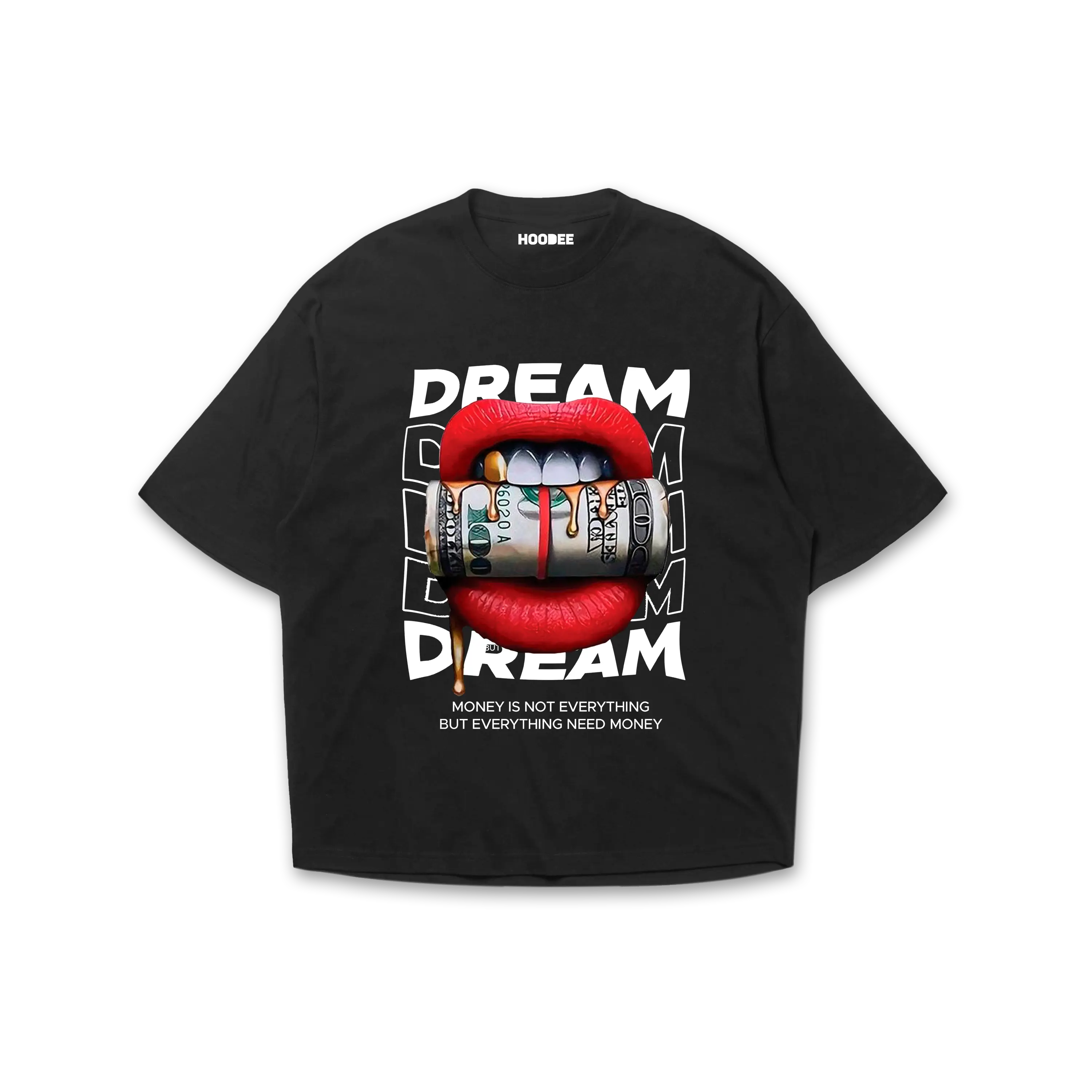 Playera oversize Dream money HOODEE