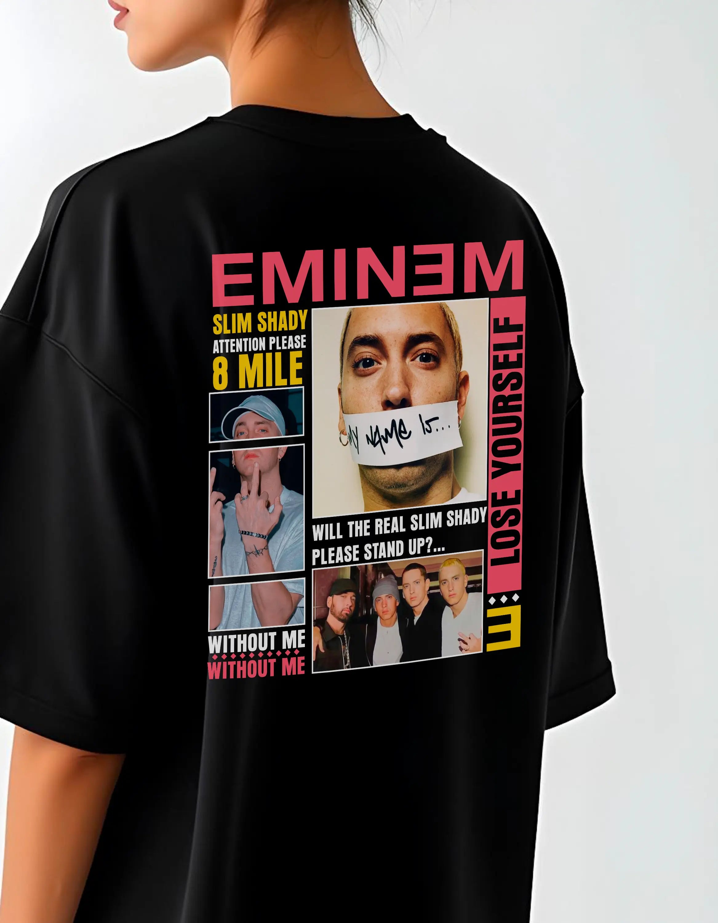 Playera oversize Eminem #11 HOODEE
