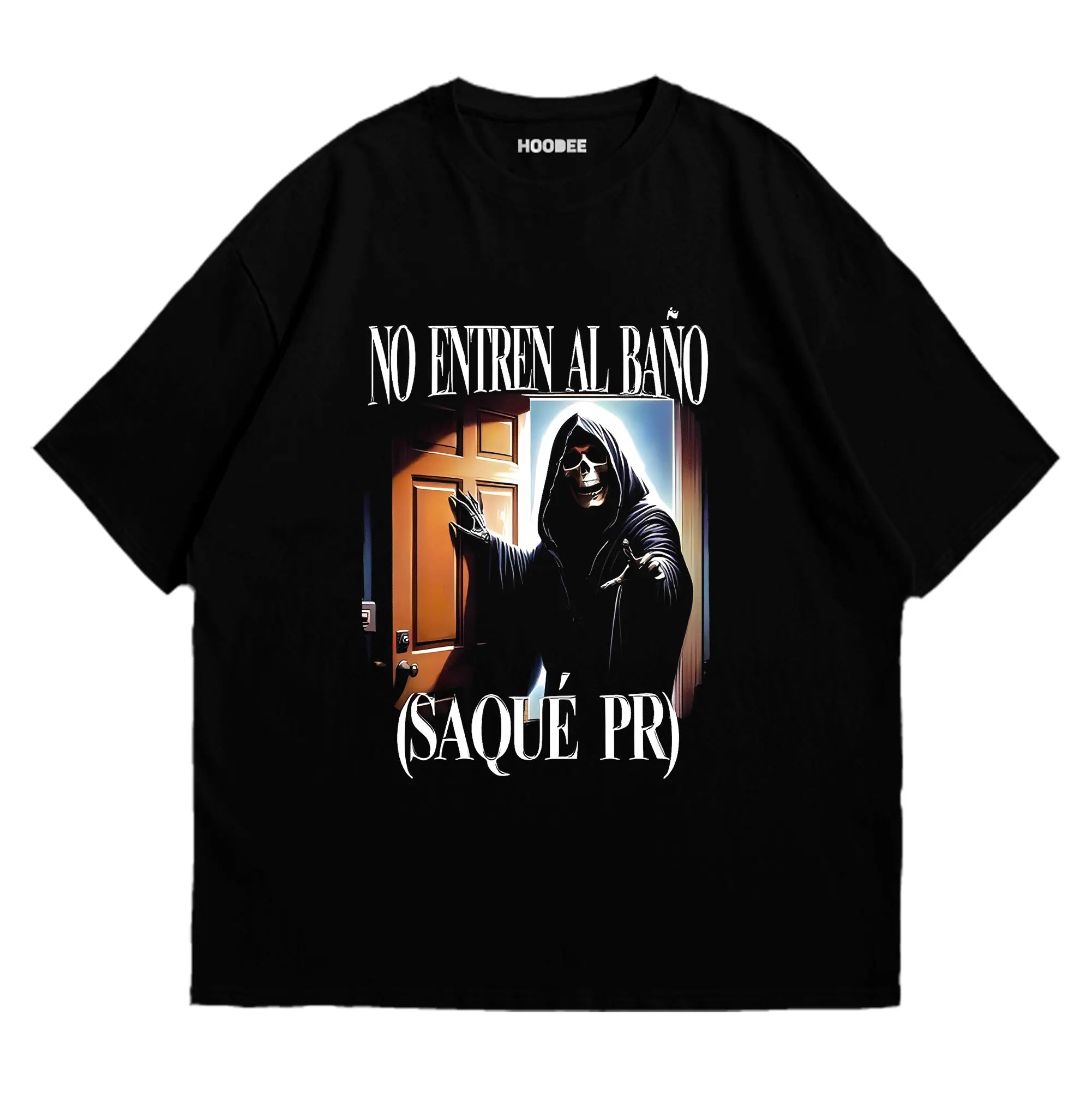 Playera oversize - El baño no es seguro, acabo de romper mi récord HOODEE