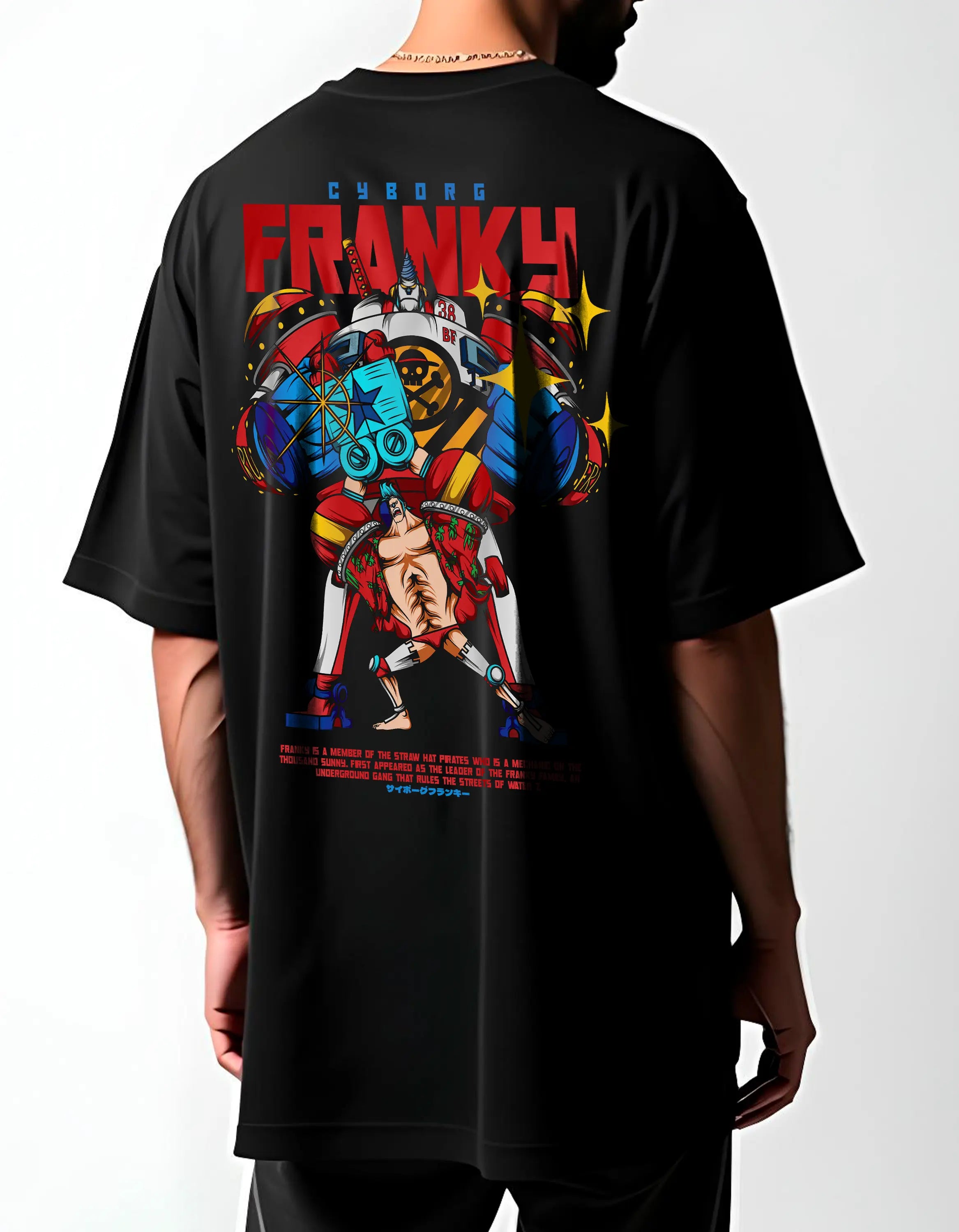 Playera oversize One piece - Franky #1 HOODEE