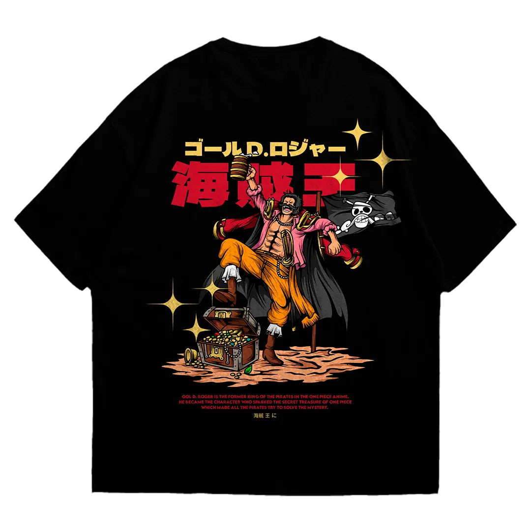 Playera oversize One piece - God d. roger #1 HOODEE