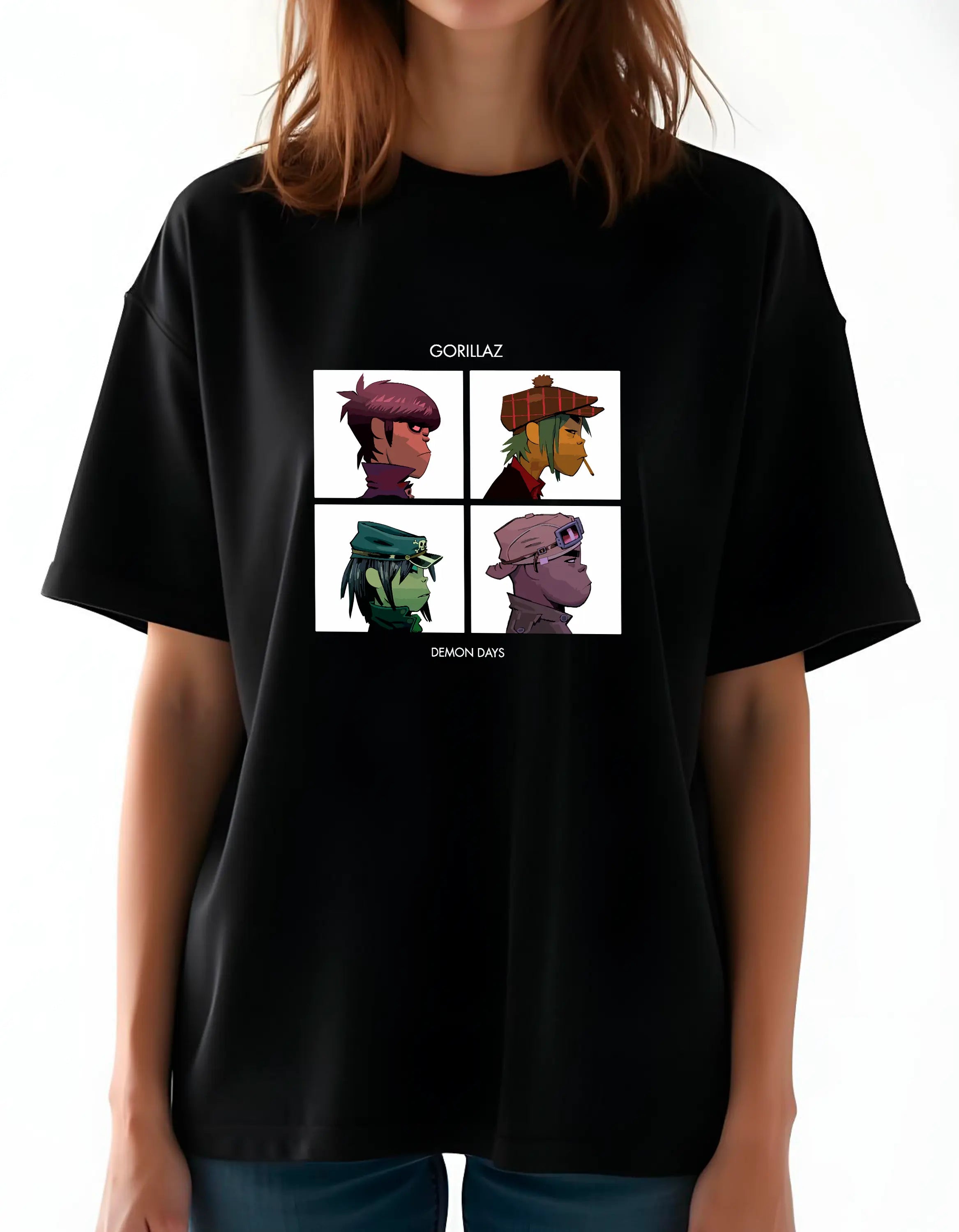 Playera oversize Gorillaz #2 HOODEE