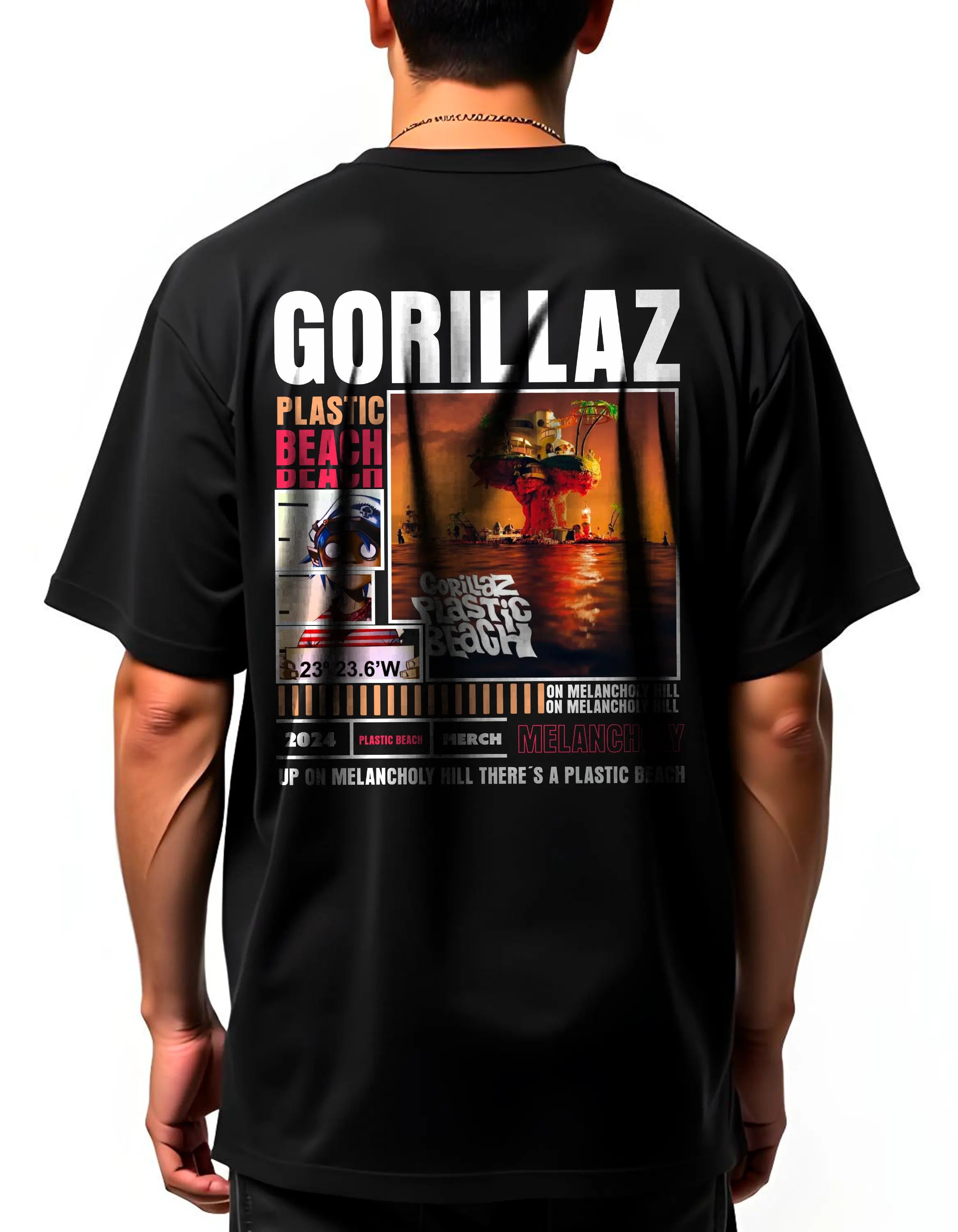 Playera oversize Gorillaz #1 HOODEE
