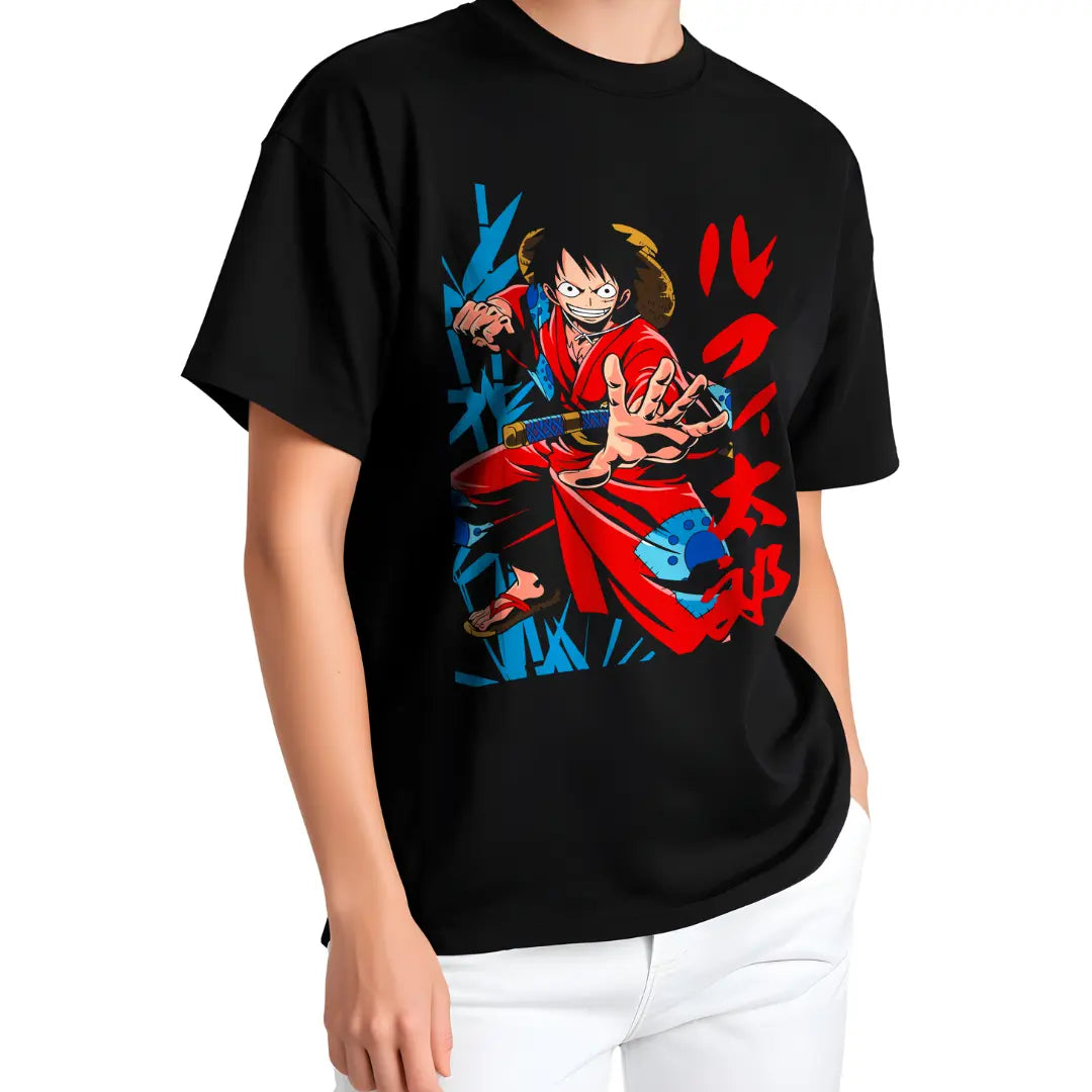 Playera oversize One piece - Luffy #6 HOODEE
