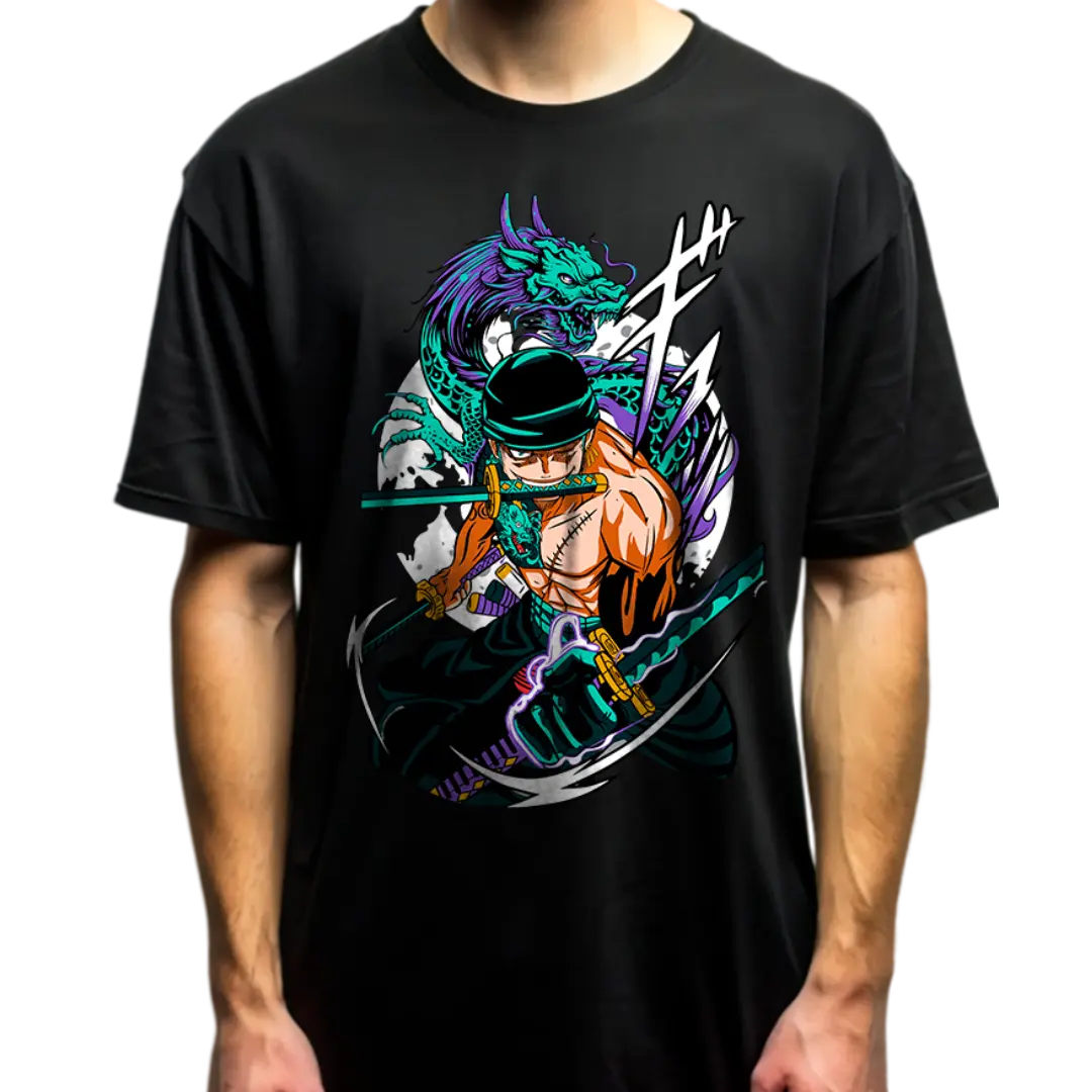 Playera oversize One piece - Roronoa Zoro #3 HOODEE