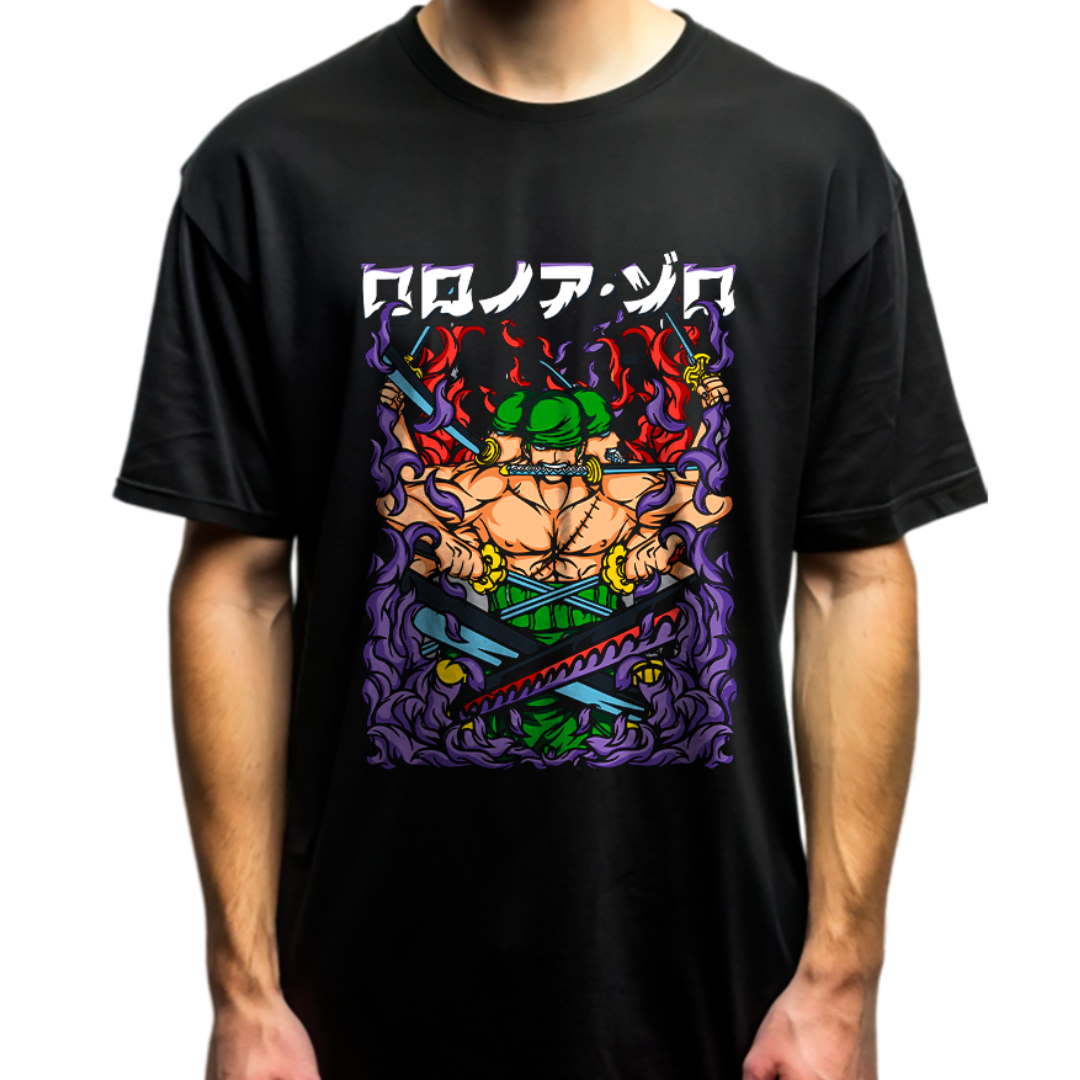 Playera oversize One piece - Roronoa Zoro #2