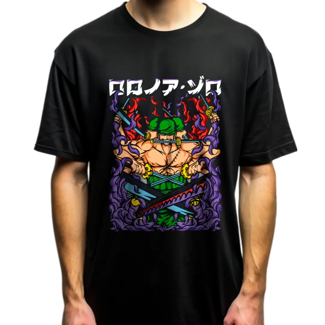 Playera oversize One piece - Roronoa Zoro #2 HOODEE